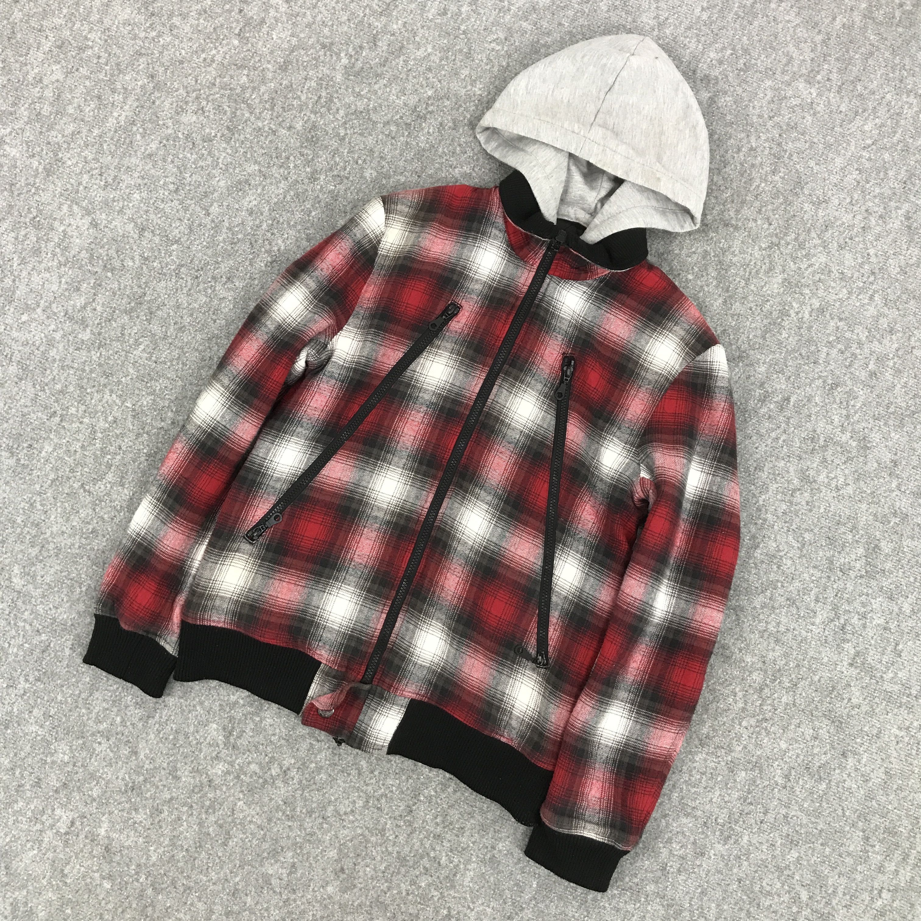 In The Attic × Japanese Brand in the attic Punk japan flannel design zipper jacket Size US L / EU 52-54 / 3 - 5 Thumbnail