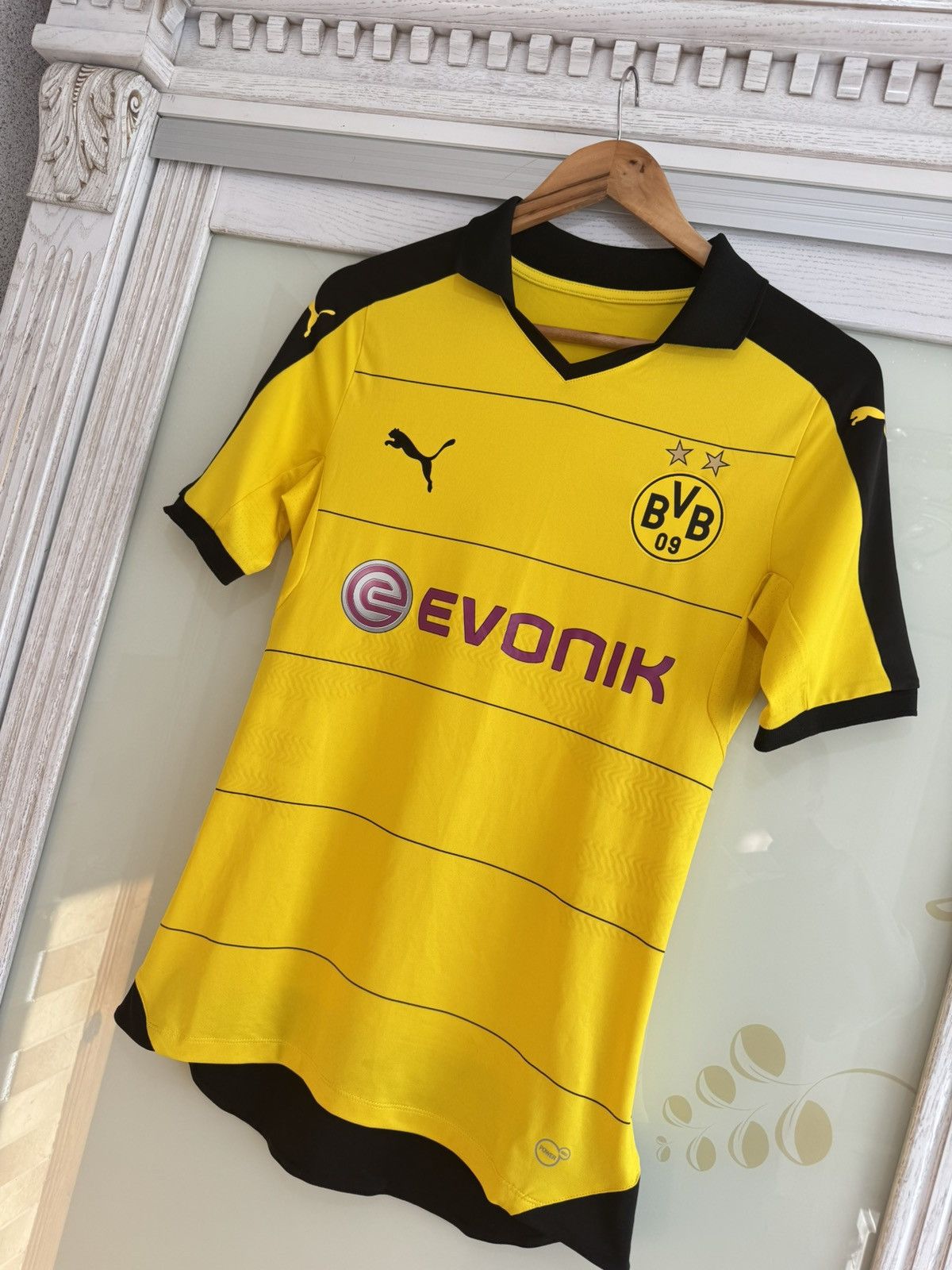 Puma Borussia Dortmund 2015-2016 Player Issue Soccer Jersey Kit Size US M / EU 48-50 / 2 - 3 Thumbnail