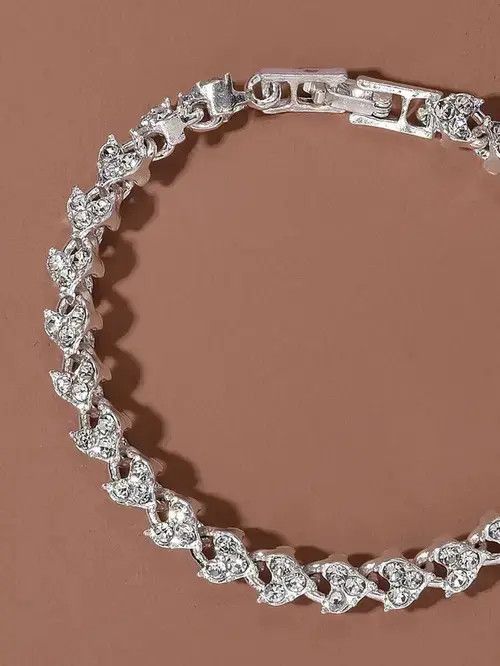 VIBE Retro Punk Rhinestone Link Bracelet Size ONE SIZE - 3 Thumbnail