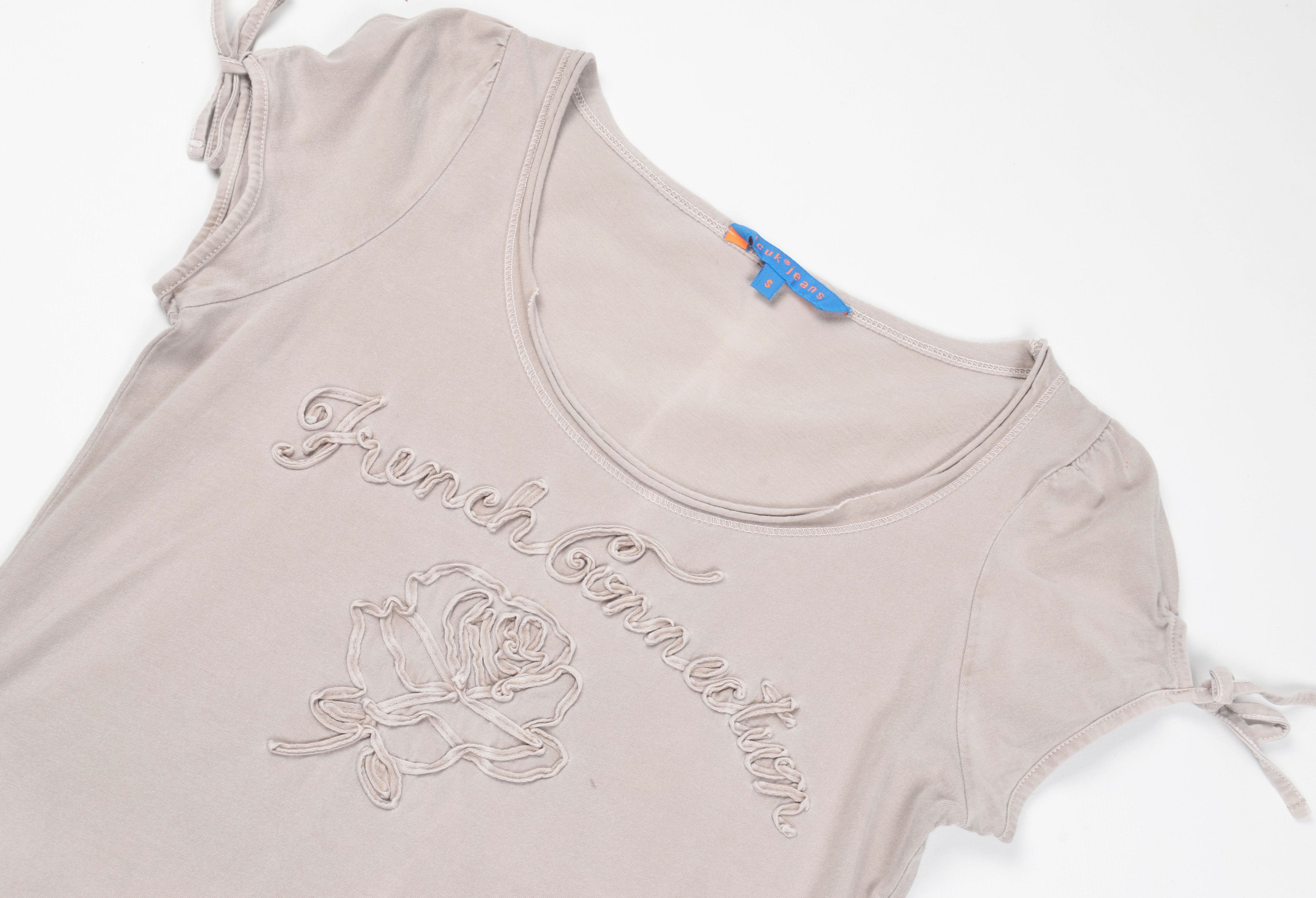 FCUK FCUK French Connection Y2K Coquette Garment Dyed Top Size S / US 4 / IT 40 - 4 Thumbnail