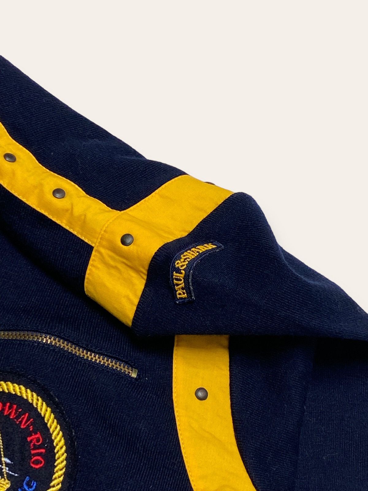 Paul & Shark 90s Vintage PAUL SHARK Sweater Sweatshirt Navy Colour Size US M / EU 48-50 / 2 - 3 Thumbnail