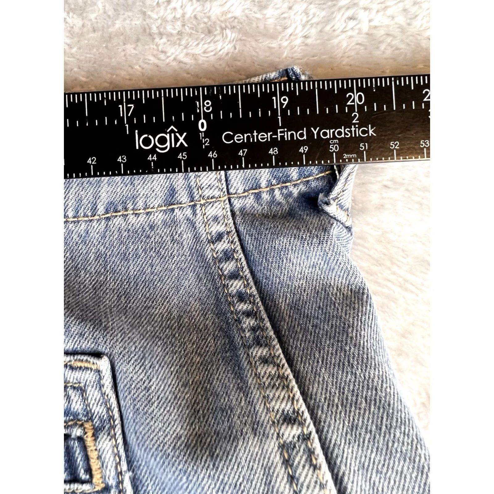 Old Navy VINTAGE Old Navy Jeans Womens 16 Wide-Leg High Rise 90s Grunge Skater Blue Jeans Size 38" / US 16 / IT 52 - 7 Thumbnail