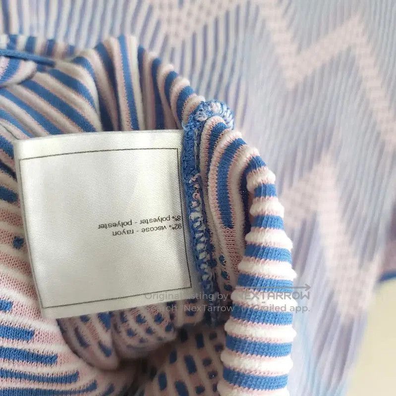 Other Chanel Summer Blue Striped Cotton Short Sleeve Top . Size S / US 4 / IT 40 - 6 Thumbnail