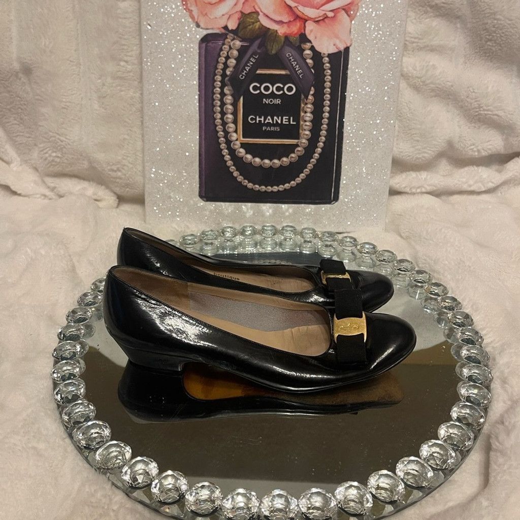 Salvatore Ferragamo Salvatore Ferragamo Vintage Leather Vara Bow Heel Shoes Size US 9.5 / IT 39.5 - 3 Thumbnail