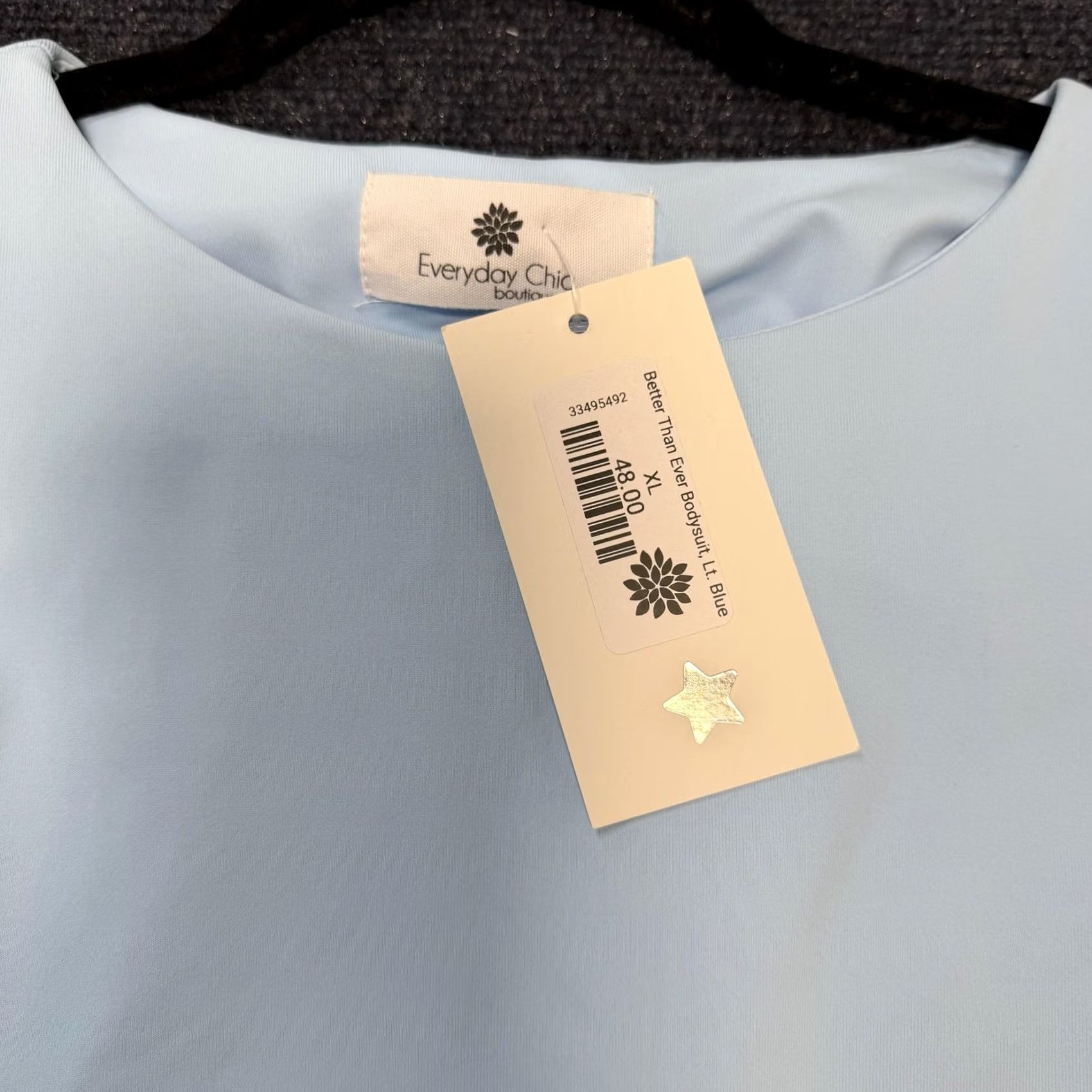 Vintage Everyday Chic Boutique Better Than Ever Bodysuit Womens XL Blue Sleeveless Size XL / US 12-14 / IT 48-50 - 2 Thumbnail