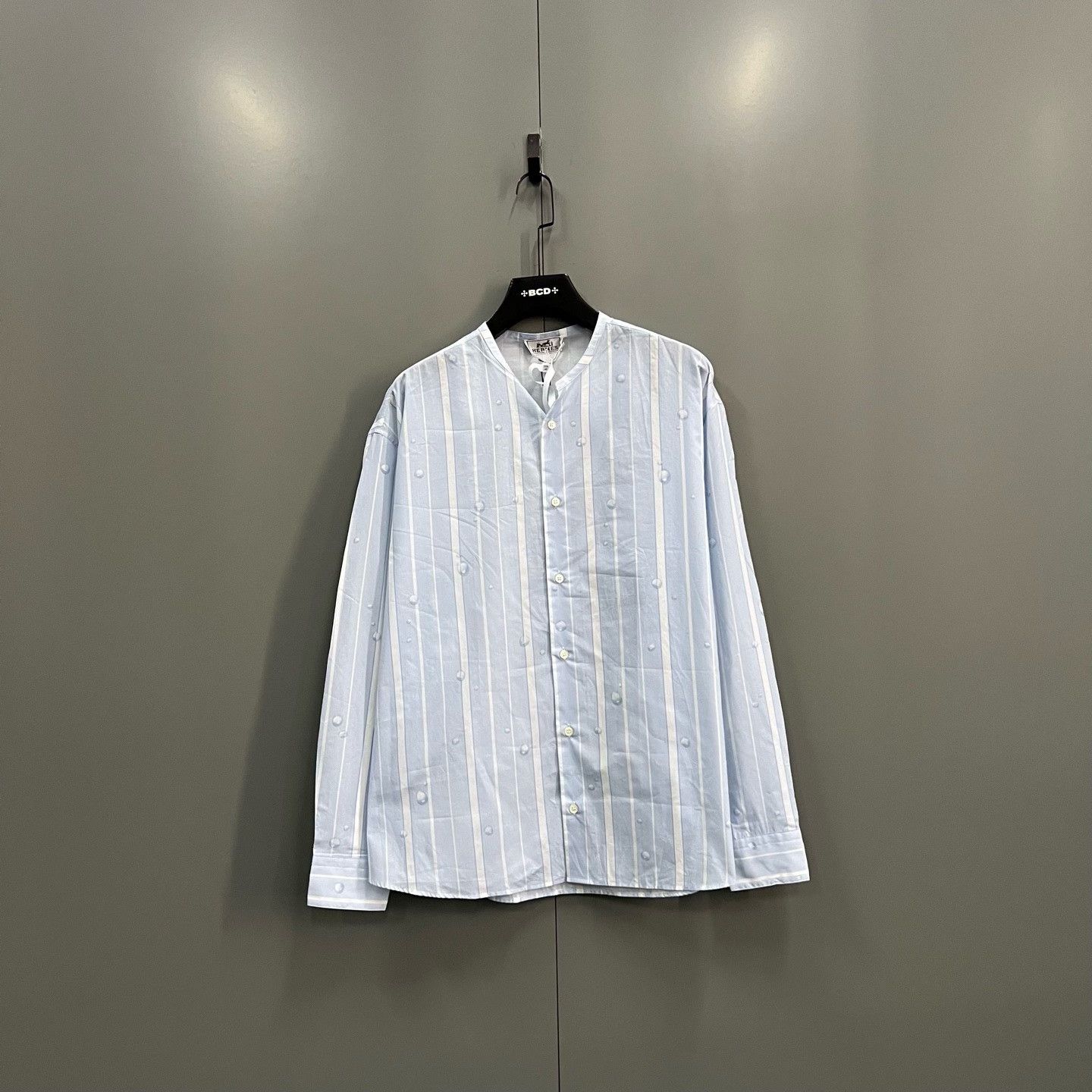 Hermes Hermes Printed Striped Button Up it_40 Women Size S / US 4 / IT 40 - 1 Thumbnail