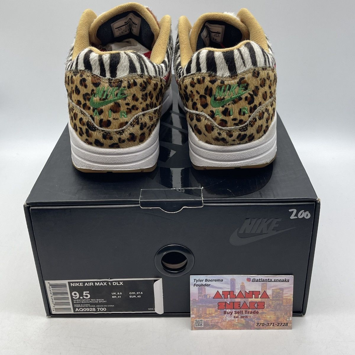 Nike Atoms x air max 1 DLX animal pack Size US 9.5 / EU 42-43 - 3 Thumbnail