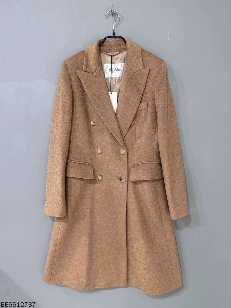 Max Mara Max Mara Camel Long Coat Size L / US 10 / IT 46 - 1 Thumbnail