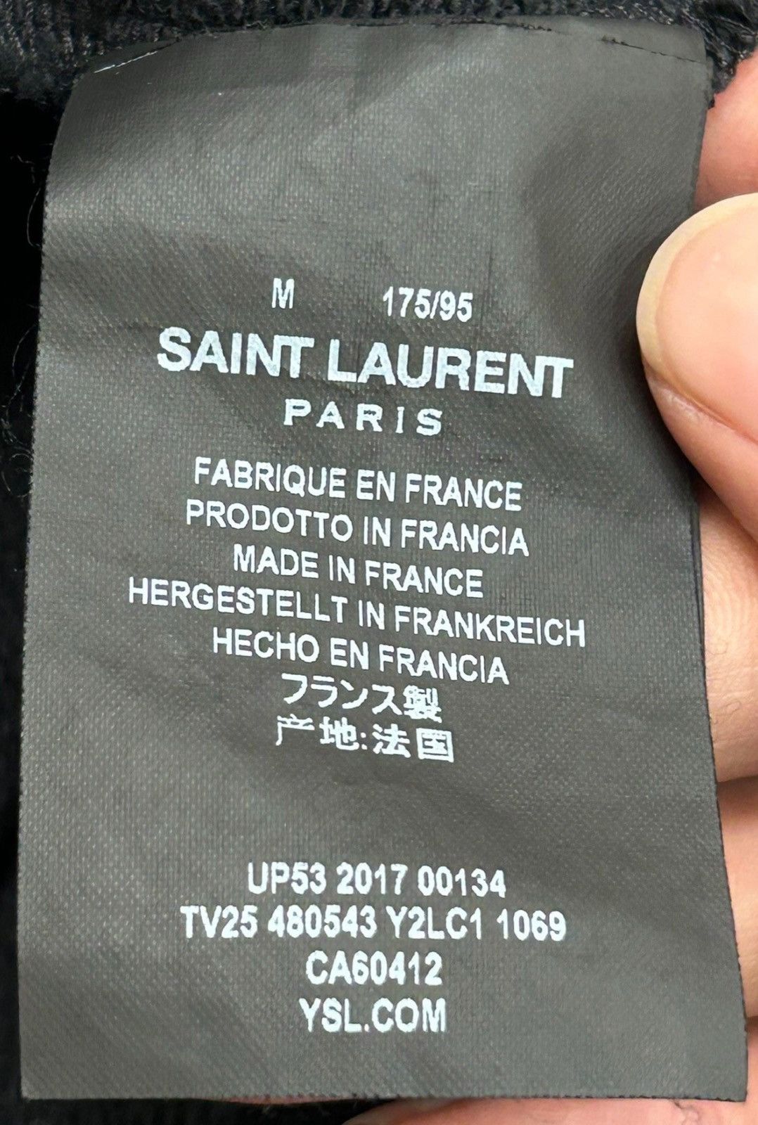 Saint Laurent Paris Saint Laurent SLP 2017FW Badge Red & Black Spliced Jacket Size US M / EU 48-50 / 2 - 4 Thumbnail