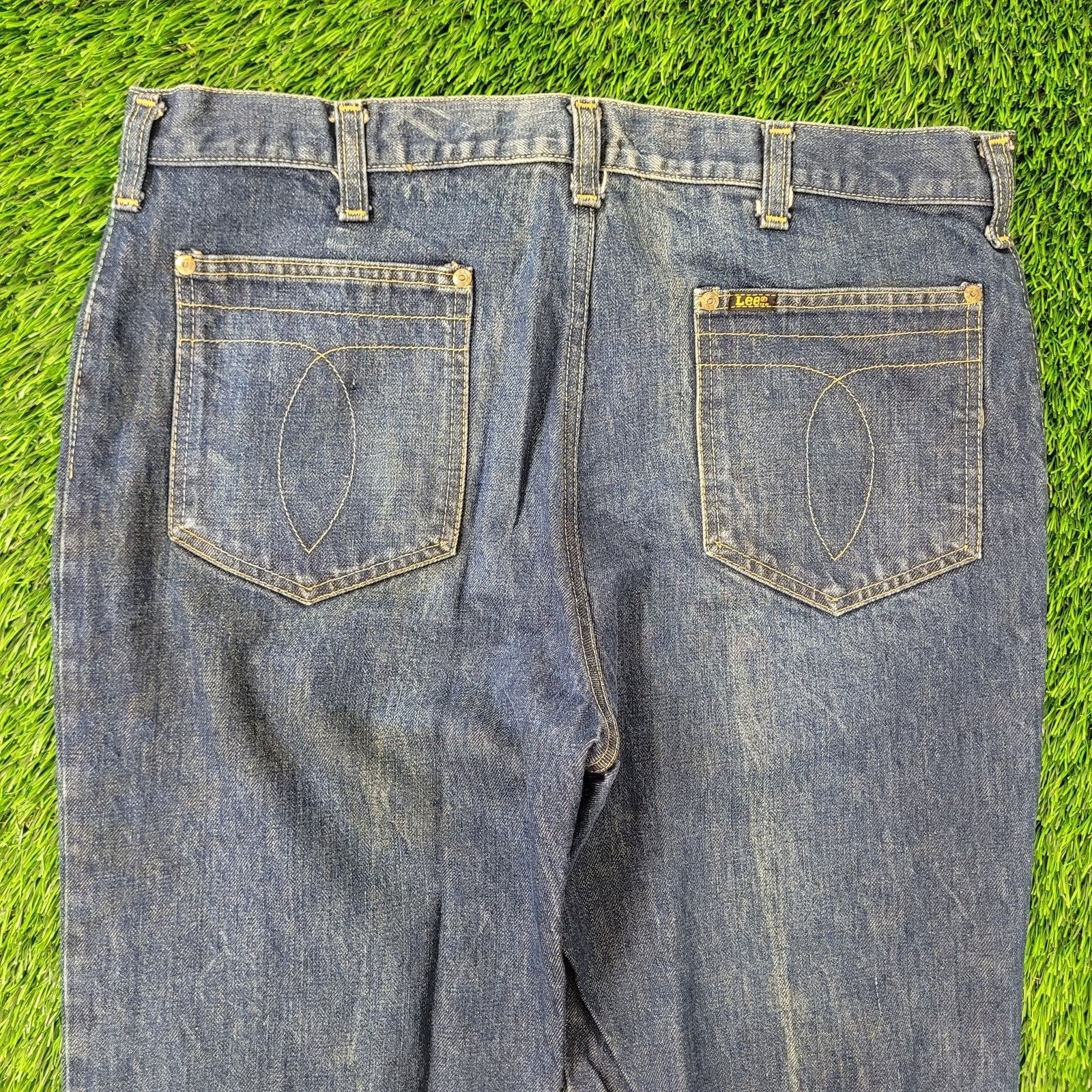 Lee Vintage 60s LEE Bootcut Jeans 36x34 Creased TALON Dark-Wash Size US 36 / EU 52 - 23 Thumbnail