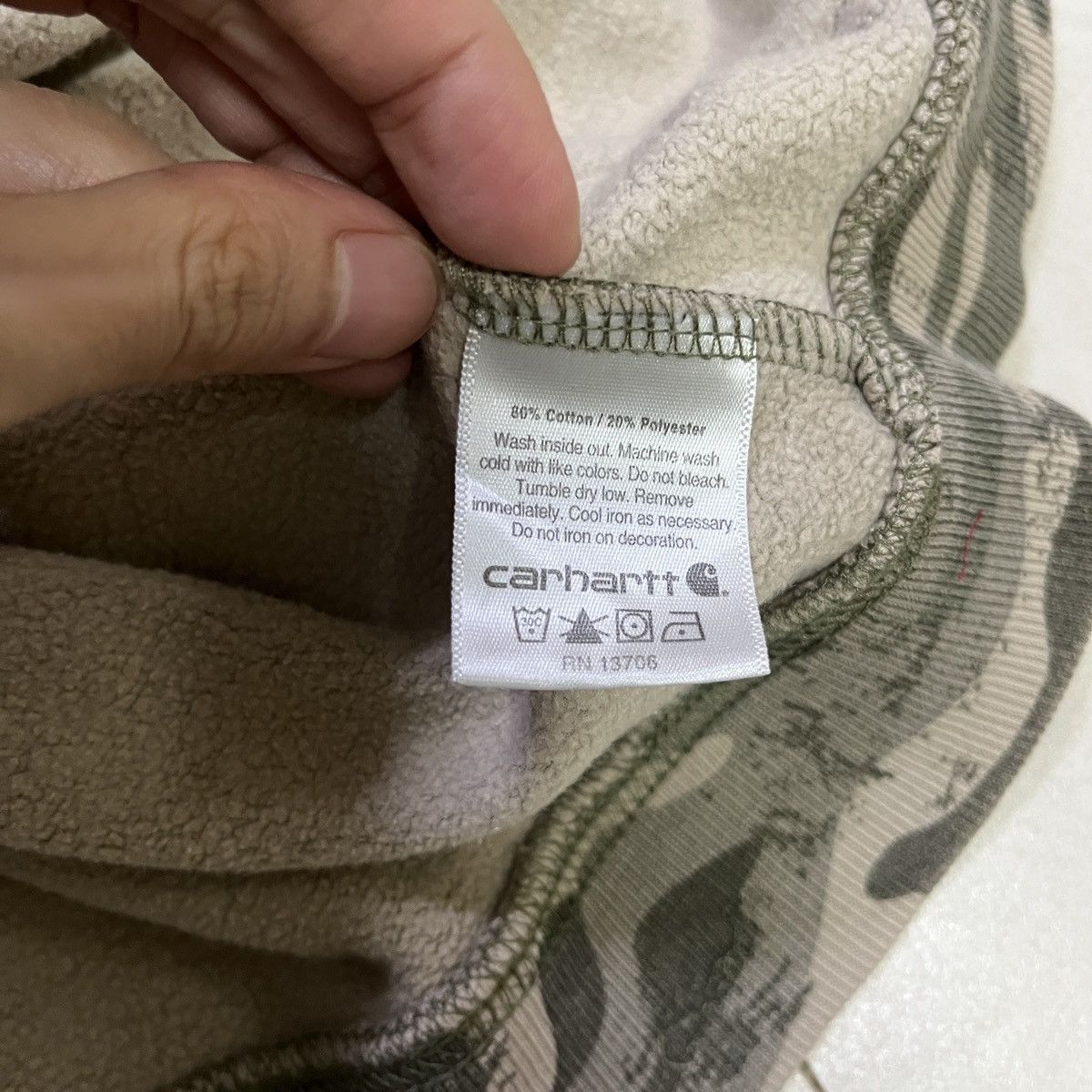 Carhartt Carhartt Camo Sleeveless Hoodie Zipper Size US S / EU 44-46 / 1 - 6 Thumbnail