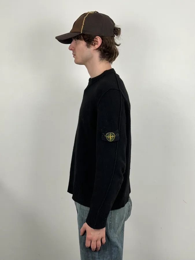 Stone Island Stone Island Black Wool Minimalist Sweater Size US S / EU 44-46 / 1 - 3 Thumbnail