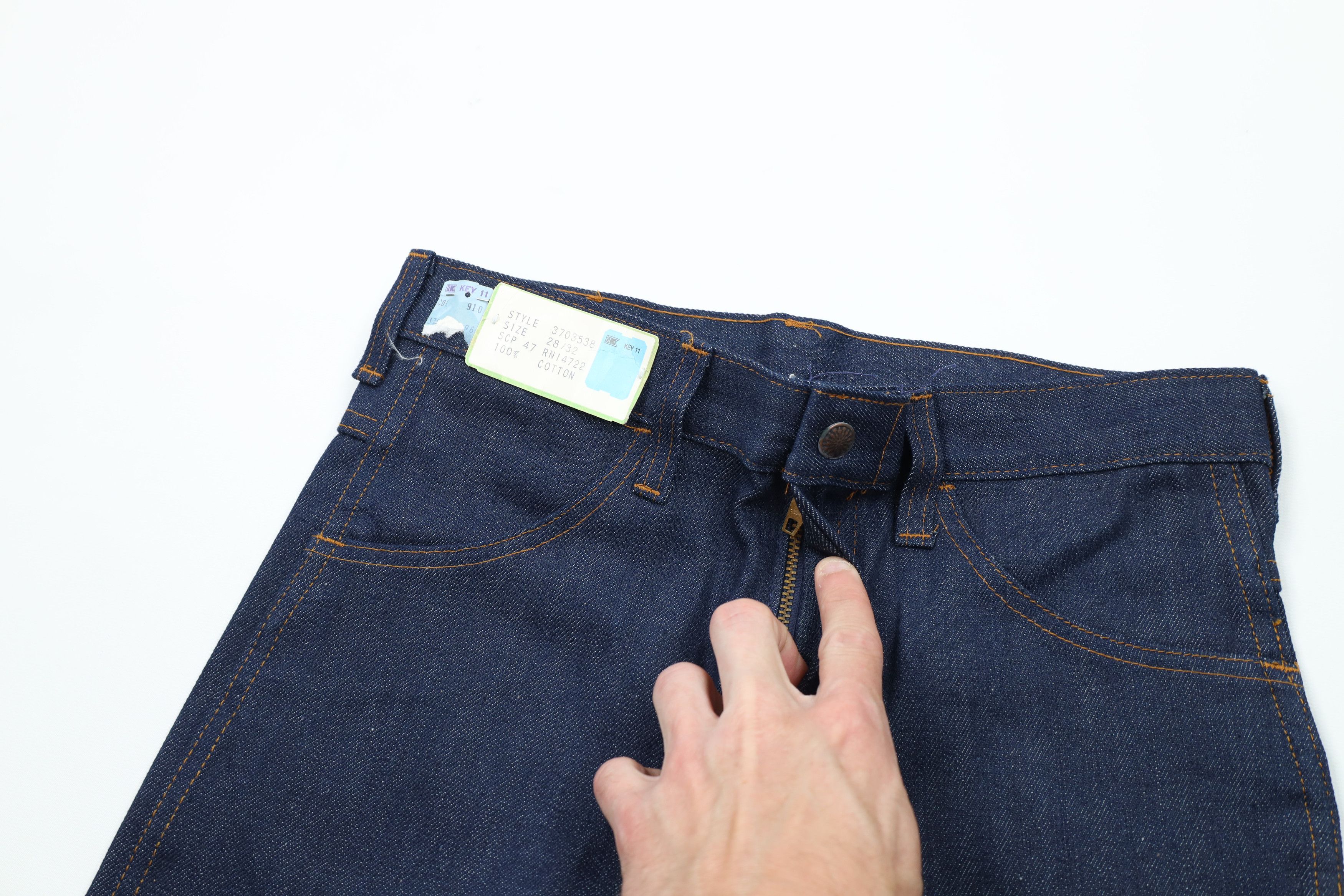 Vintage Deadstock Vintage 70s Streetwear Denim Jeans Indigo US Size US 28 / EU 44 - 6 Thumbnail