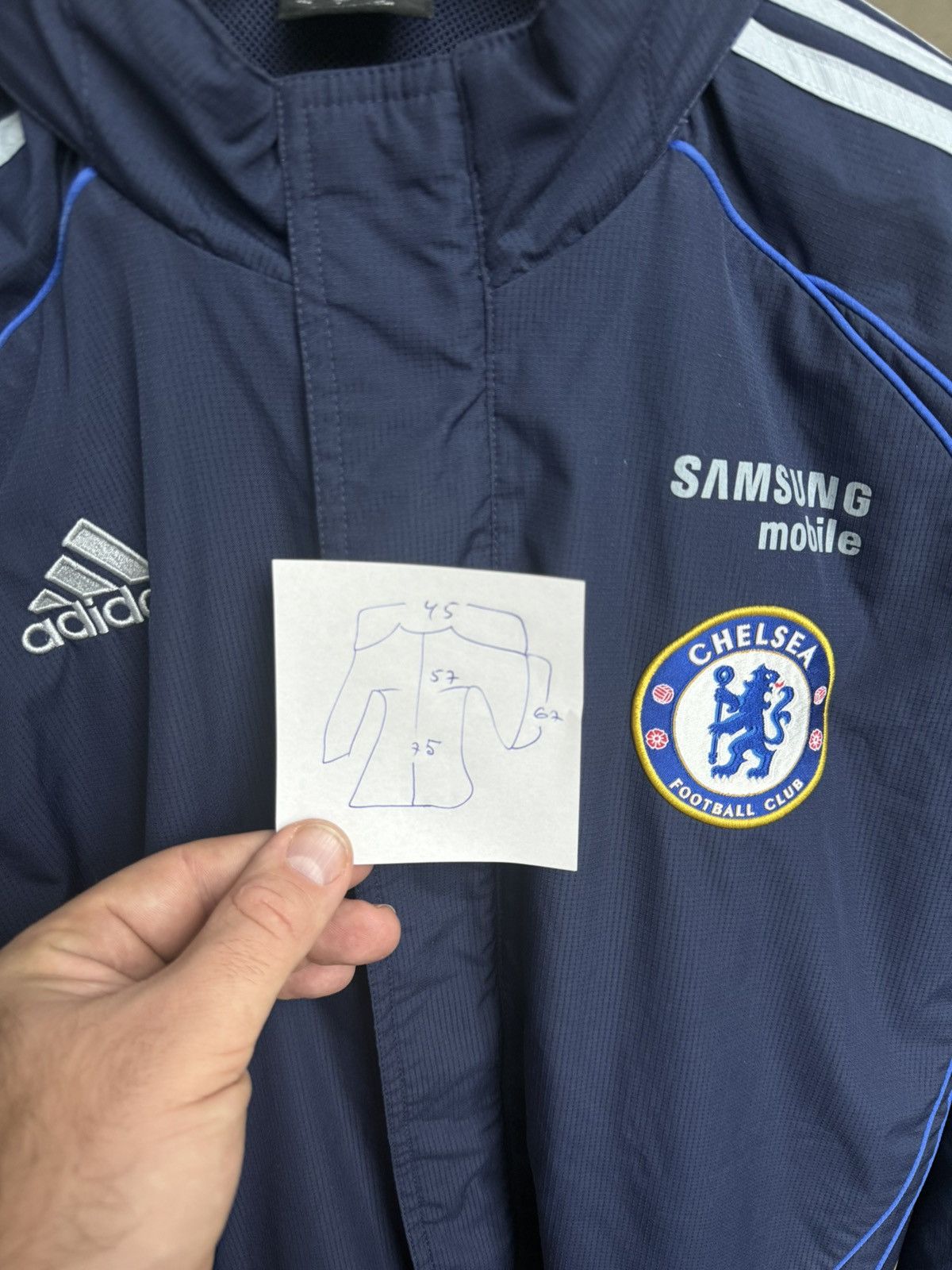 Adidas Vintage Adidas Chelsea Football Jacket Soccer Training 2006 Size US M / EU 48-50 / 2 - 8 Thumbnail
