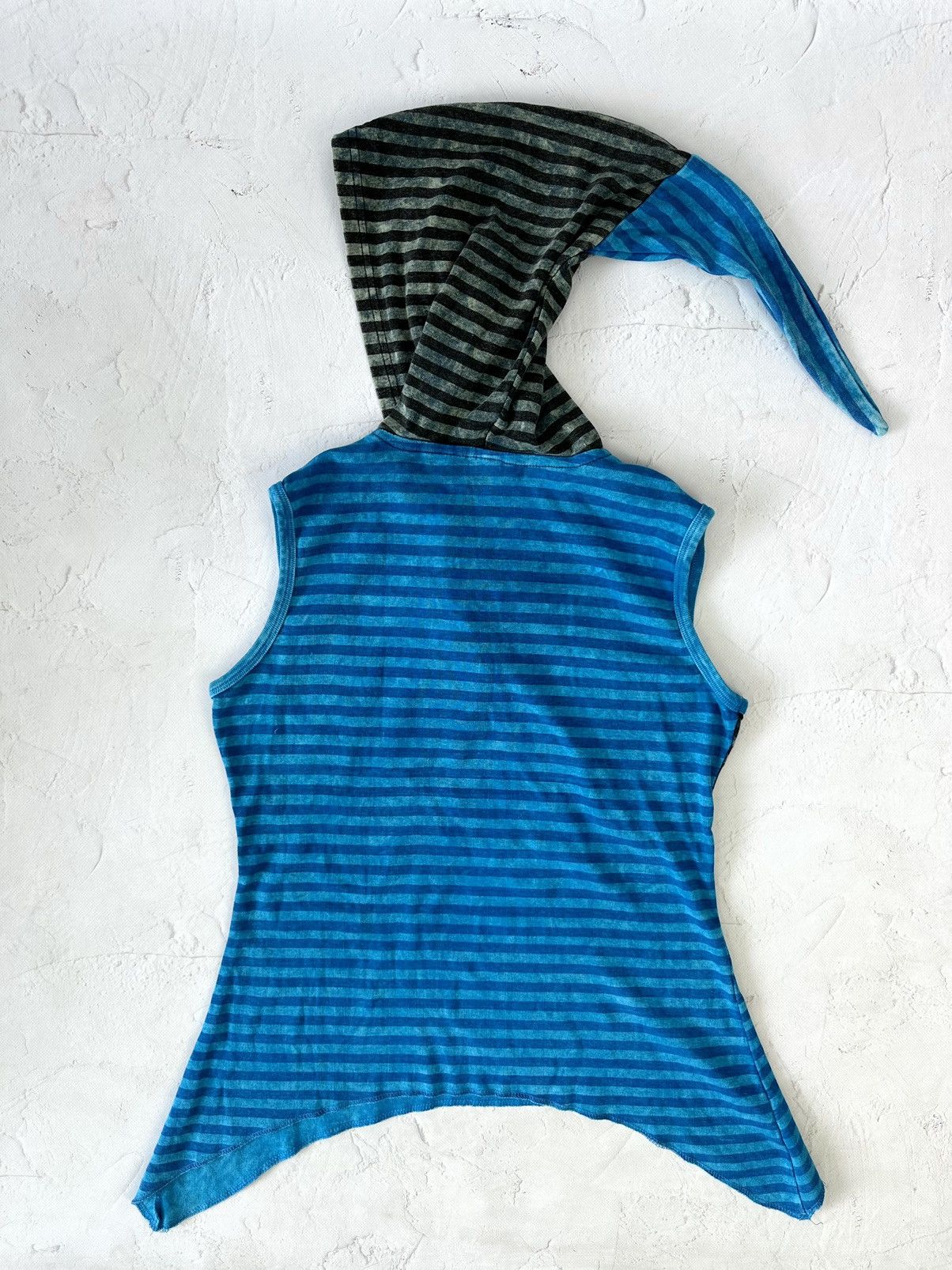 If Six Was Nine Vintage Stripped Blue Hooded Top Size US M / EU 48-50 / 2 - 7 Thumbnail
