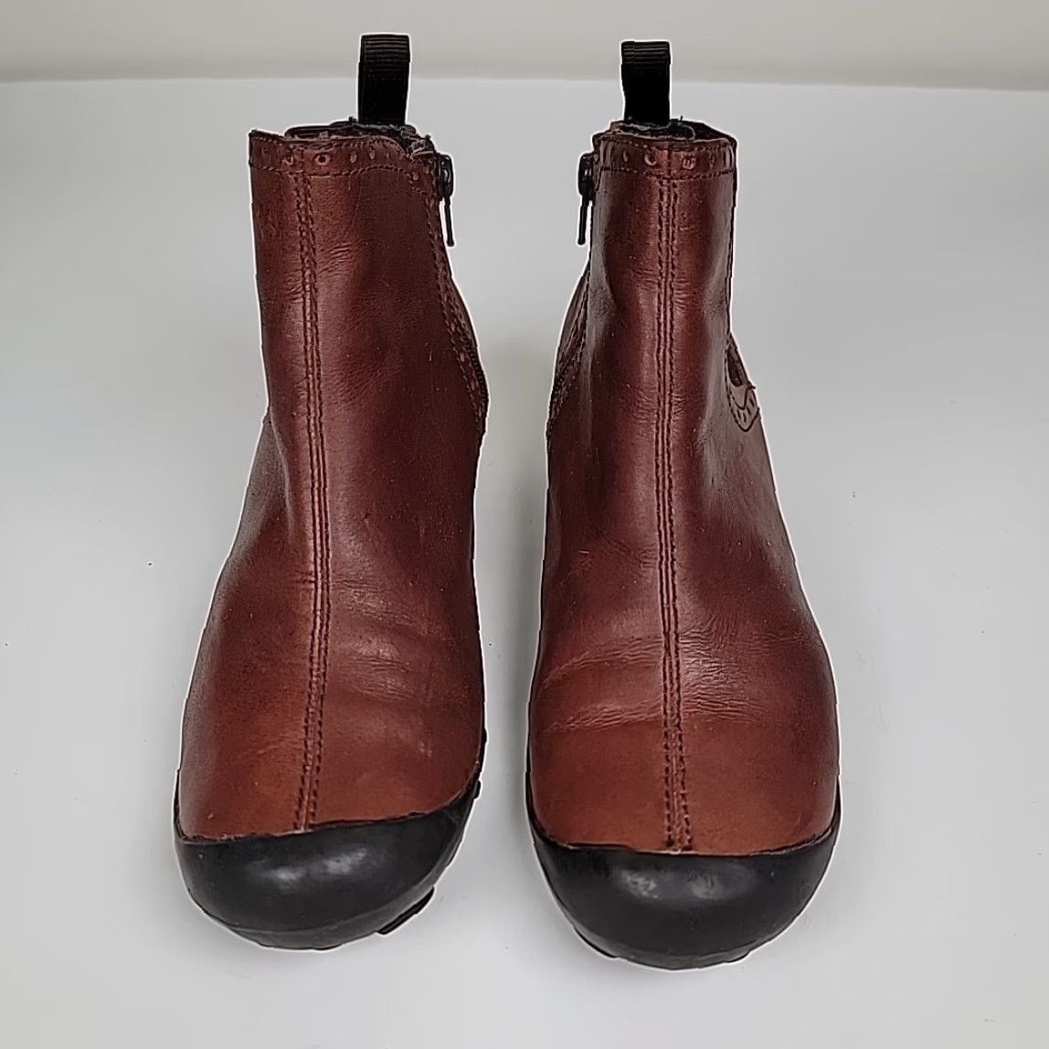 Merrell Merrell Plaza Saddle Tan Leather Chelsea Waterproof Women's Size 8 US/38.5 EU Boot Womens Size US 8 / IT 38 - 2 Thumbnail