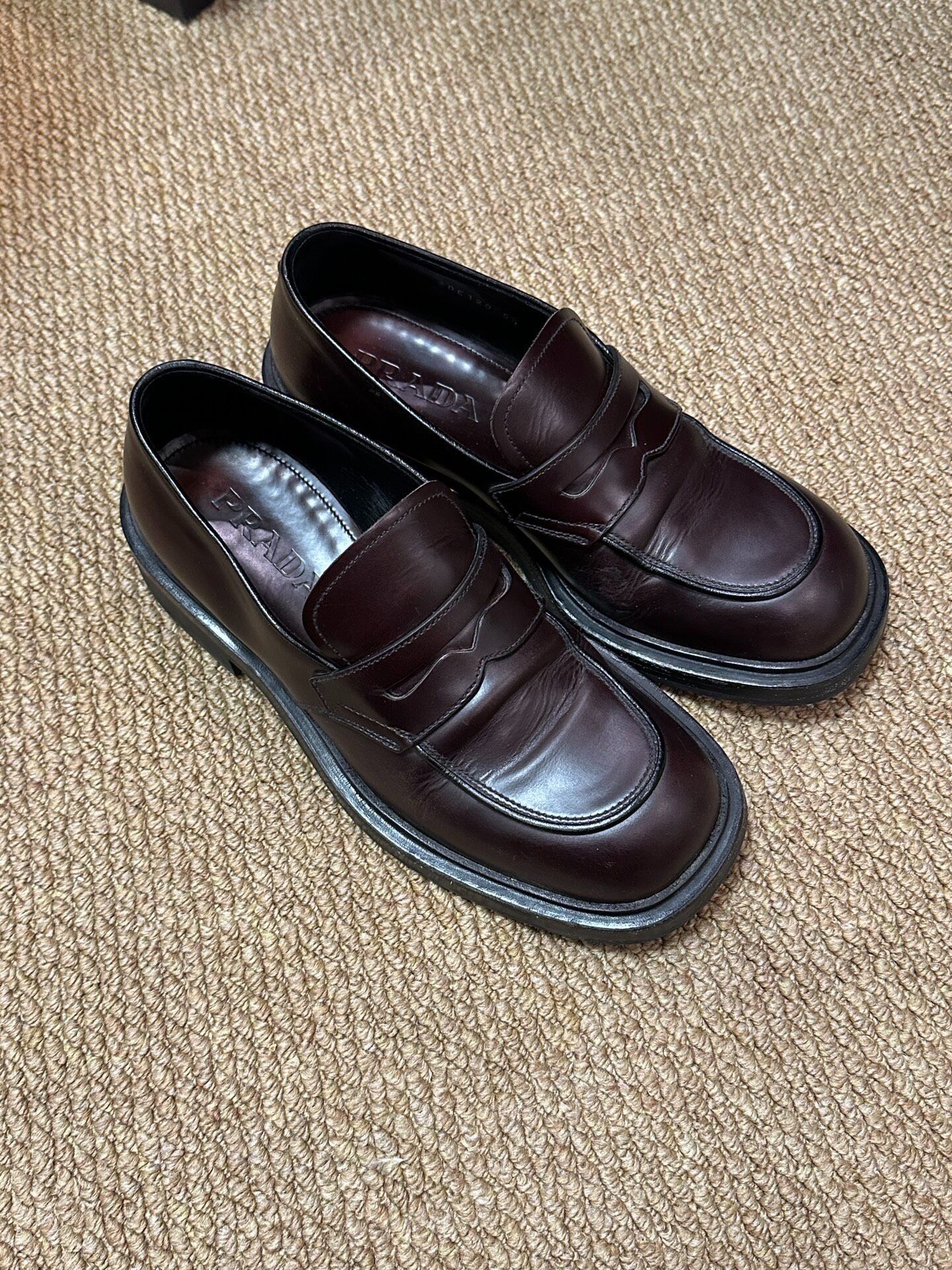 Prada Square Toe Loafers | Grailed