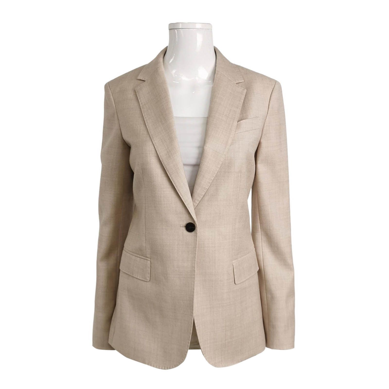 Theory Theory Wool Blazer Beige Size 2 Size XS / US 0-2 / IT 36-38 - 1 Thumbnail