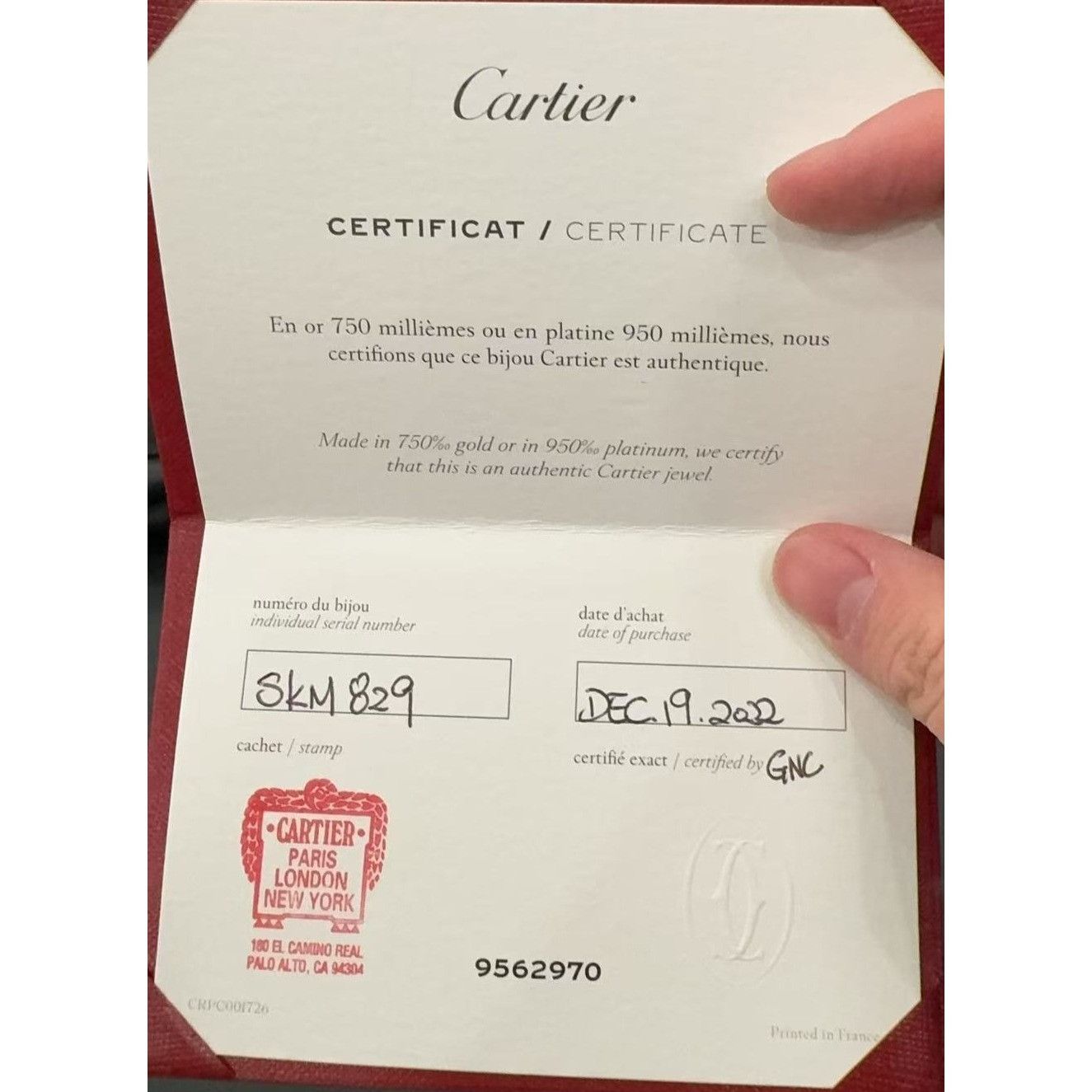 Cartier Cartier Love Bracelet 18K White Gold W/ Diamonds With Certif Size ONE SIZE - 5 Thumbnail
