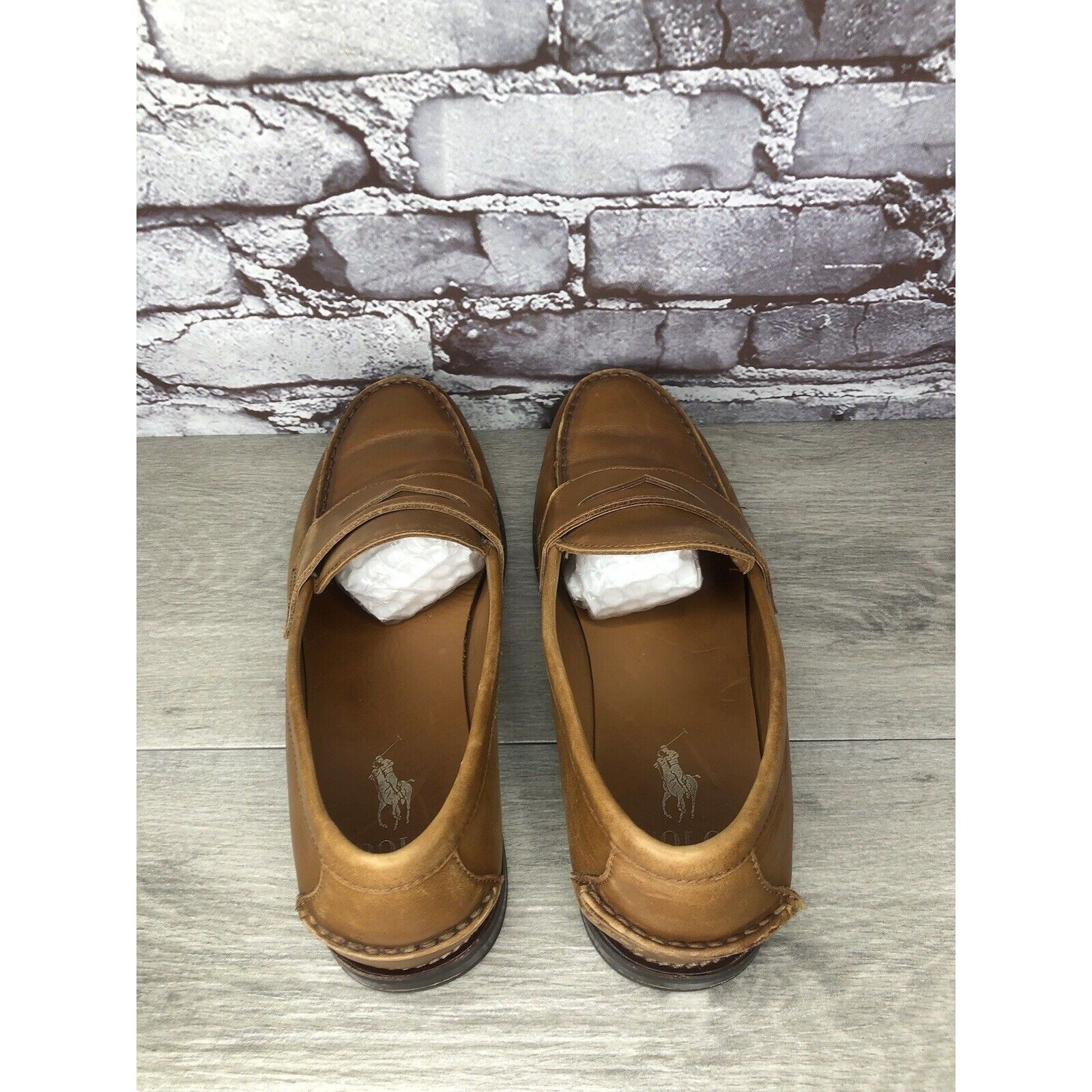 Polo Ralph Lauren Polo Ralph Lauren Alston Penny Brown Leather Dress Loafers M Size US 9.5 / EU 42-43 - 15 Thumbnail