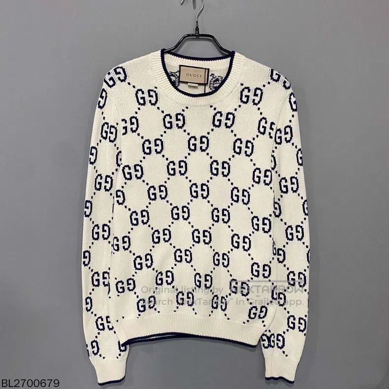 Gucci Gucci Knitted sweater full of old flowers Size US S / EU 44-46 / 1 - 1 Thumbnail