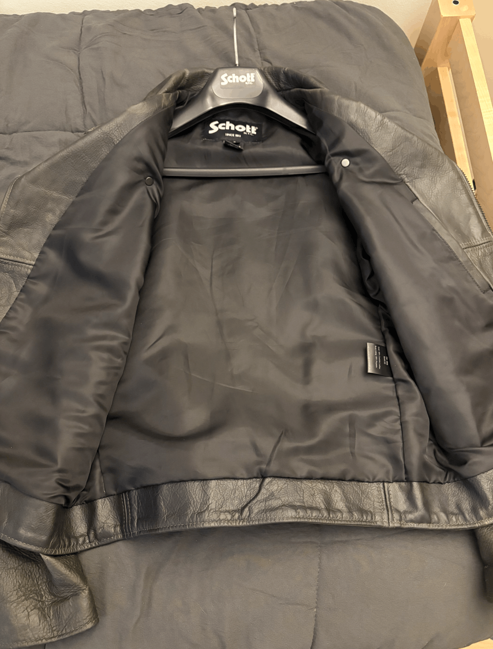 Schott Schott WAXY PULLUP COWHIDE CLEAN MOTORCYCLE JACKET Size US S / EU 44-46 / 1 - 2 Thumbnail