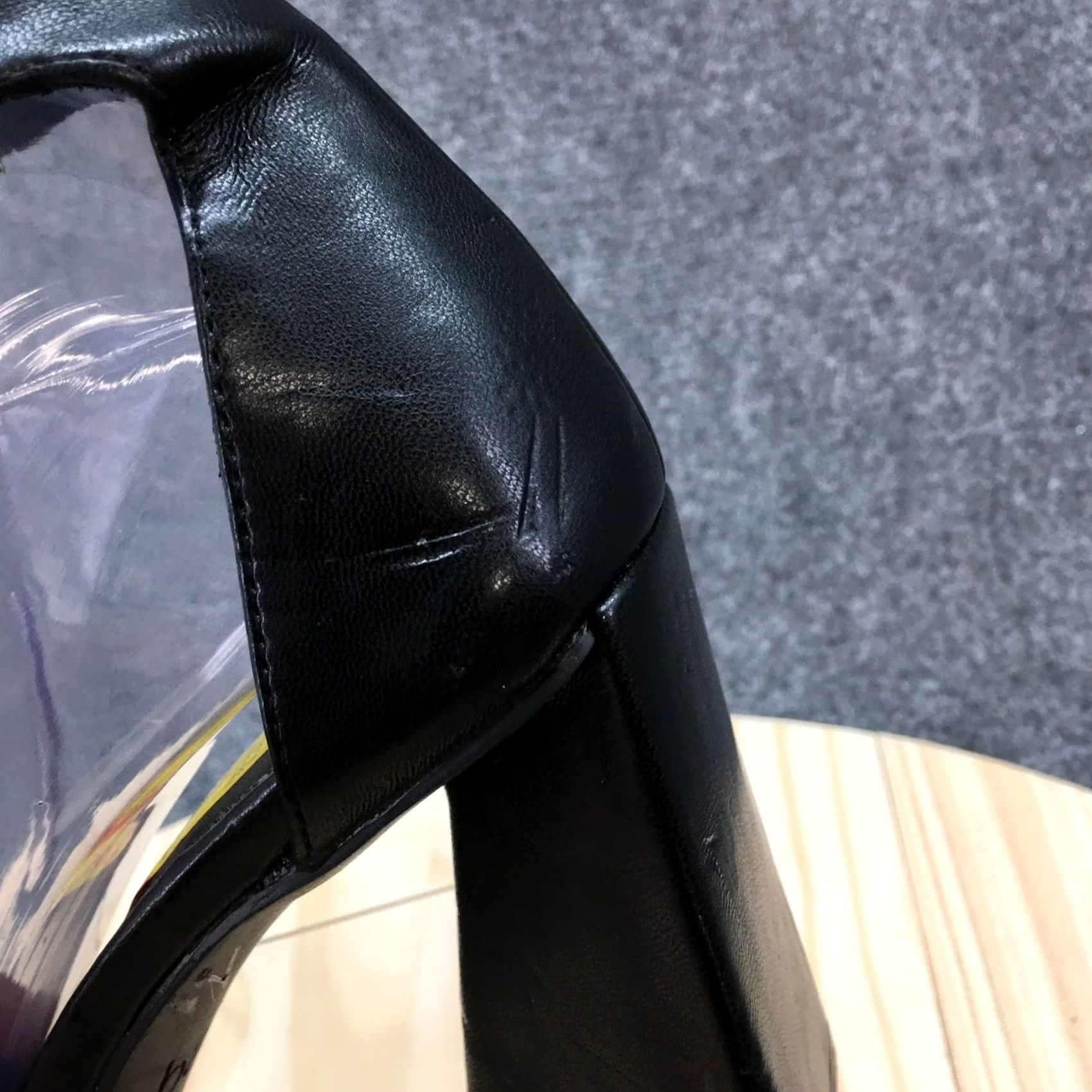 Bar III Bar III Heels Womens 8 M Black Faux Leather Ankle Strap Casual Block Heel NEW Size US 8 / IT 38 - 6 Thumbnail