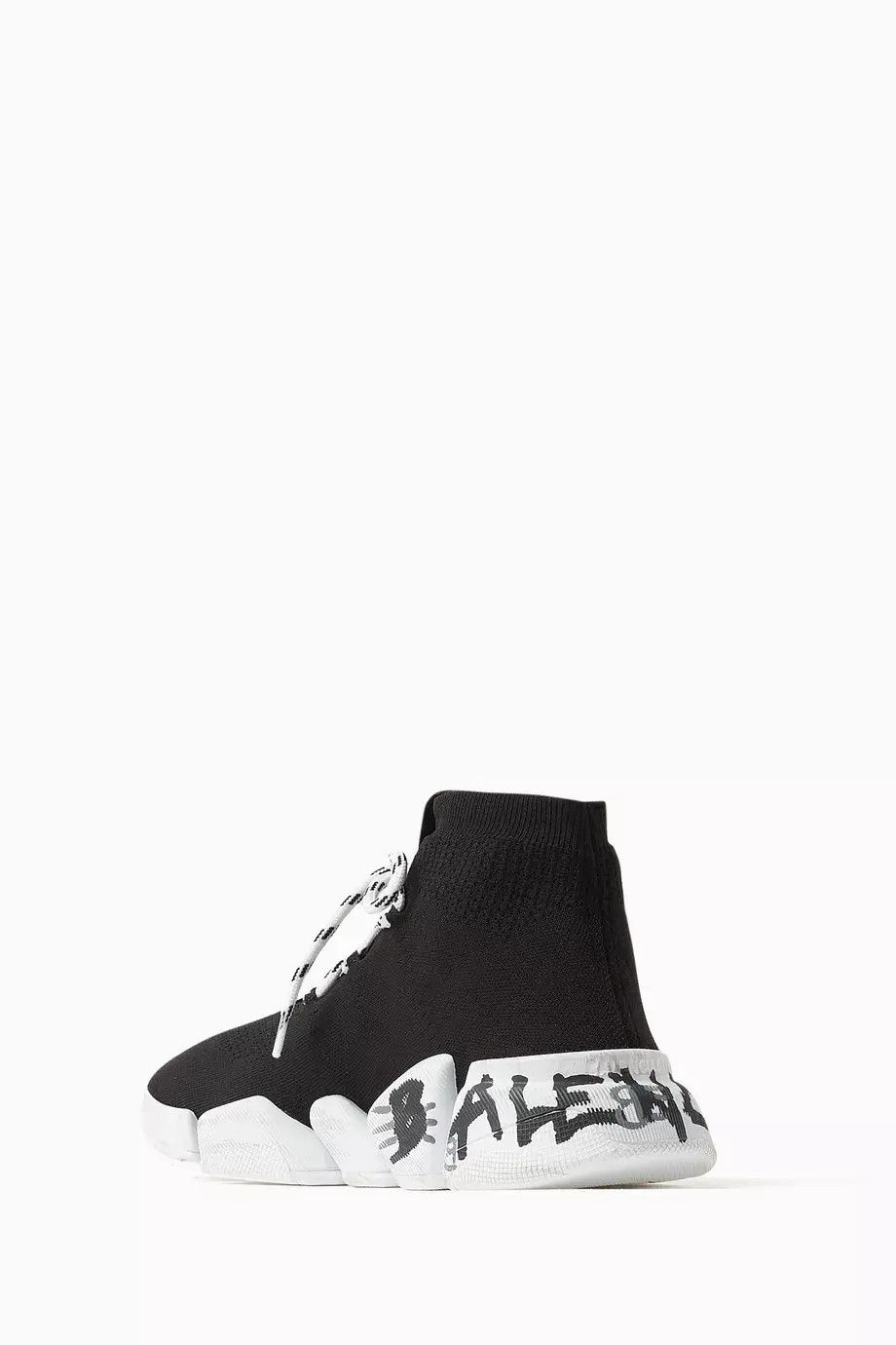 Balenciaga o1in1g0924 Recycled Knit Sneaker in Black Size US 10 / IT 40 - 3 Thumbnail