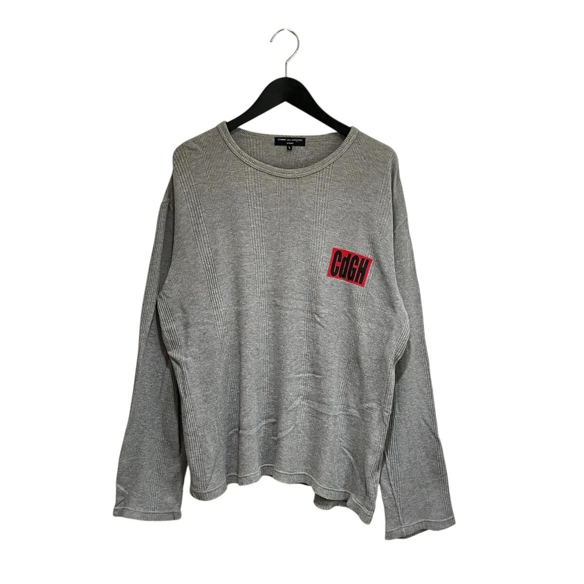 Comme des Garcons Logo Long Sleeve Thermal Tee Size US L / EU 52-54 / 3 - 1 Thumbnail