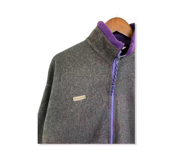 Columbia Vintage Columbia Small Logo Fleece Jacket Size US M / EU 48-50 / 2 - 2 Thumbnail