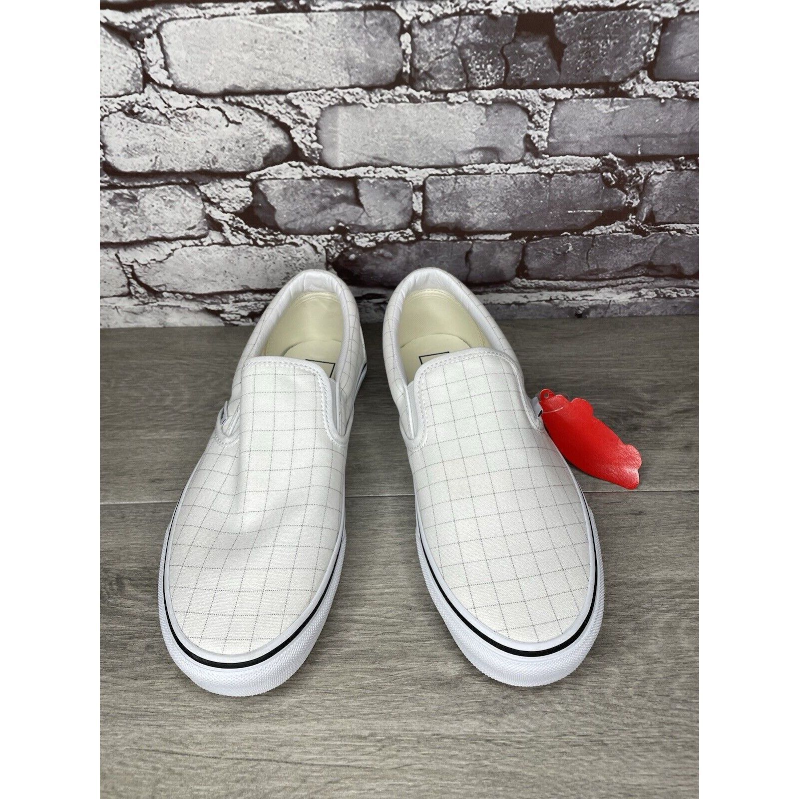 Vans Vans Classic Checkerboard Day White Canvas Sneakers Shoes Me Size US 10 / EU 43 - 17 Thumbnail