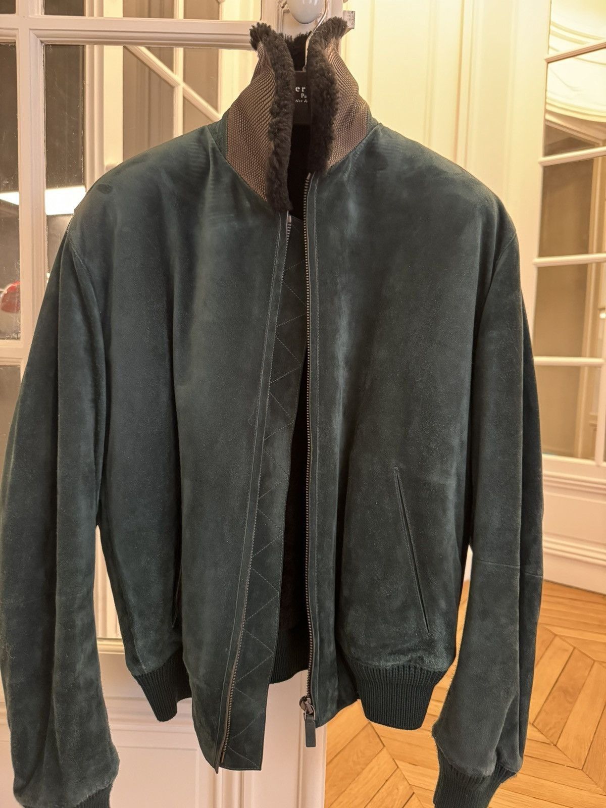 Berluti Berluti Lizard Trimmed Shearling Jacket Size US M / EU 48-50 / 2 - 3 Thumbnail