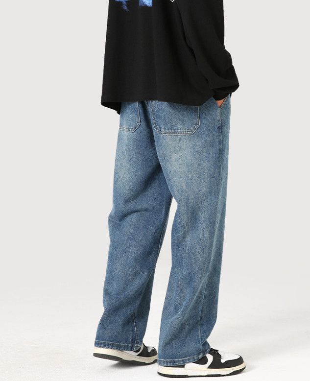 Japanese Brand Men's Japanese Retro Straight Leg Washed Jeans y2k Size US 32 / EU 48 - 4 Thumbnail