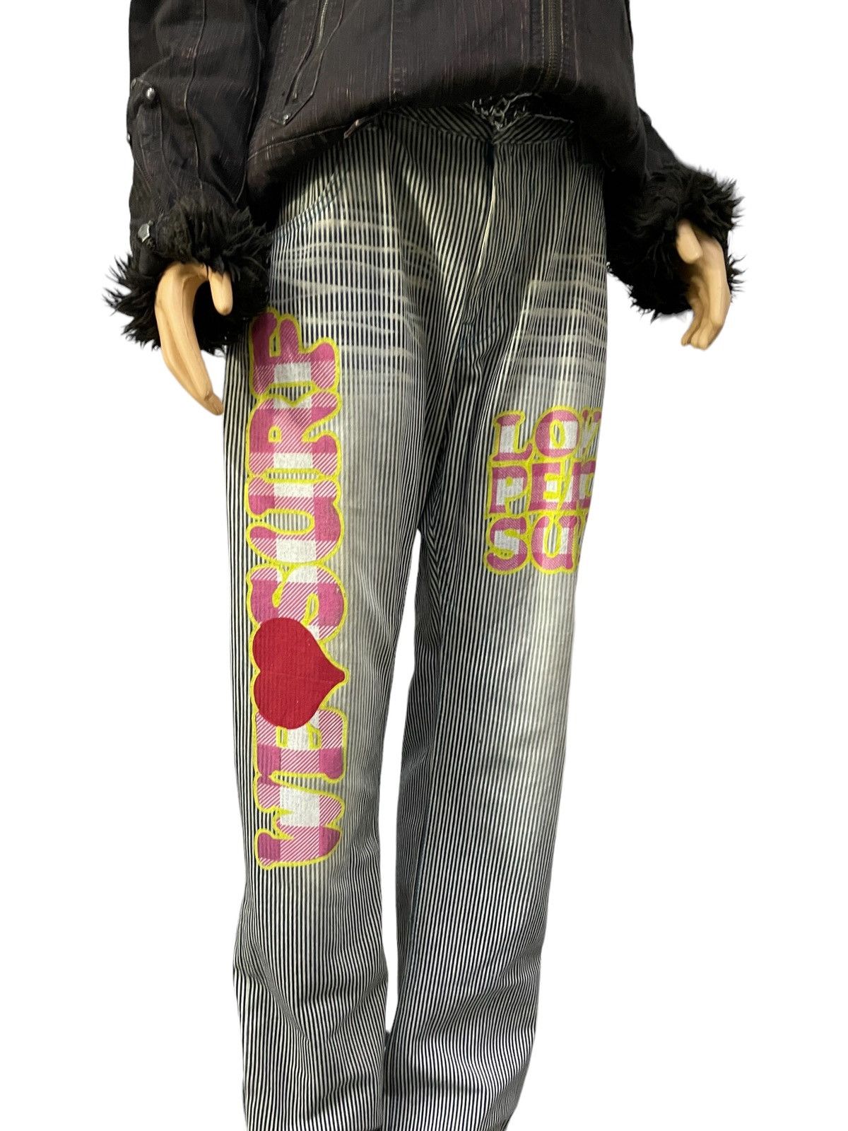 Hysteric Glamour Clone Devgru Hickory Stripe Love Surf Denim Pants Size US 34 / EU 50 - 6 Thumbnail