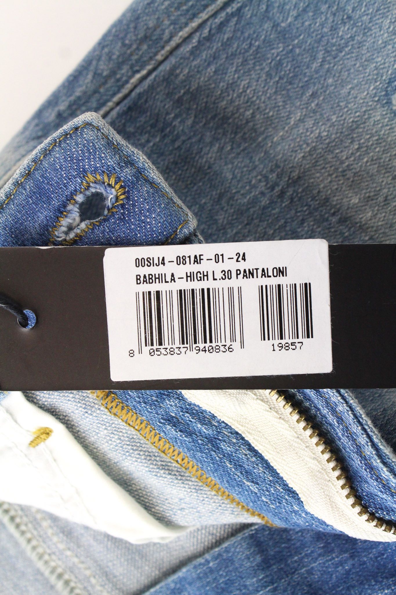 Diesel BABHILA-HIGH 081AF W24/L30 Blue Stretch Jeans 69765 Size 24" / US 00 / IT 34 - 6 Thumbnail