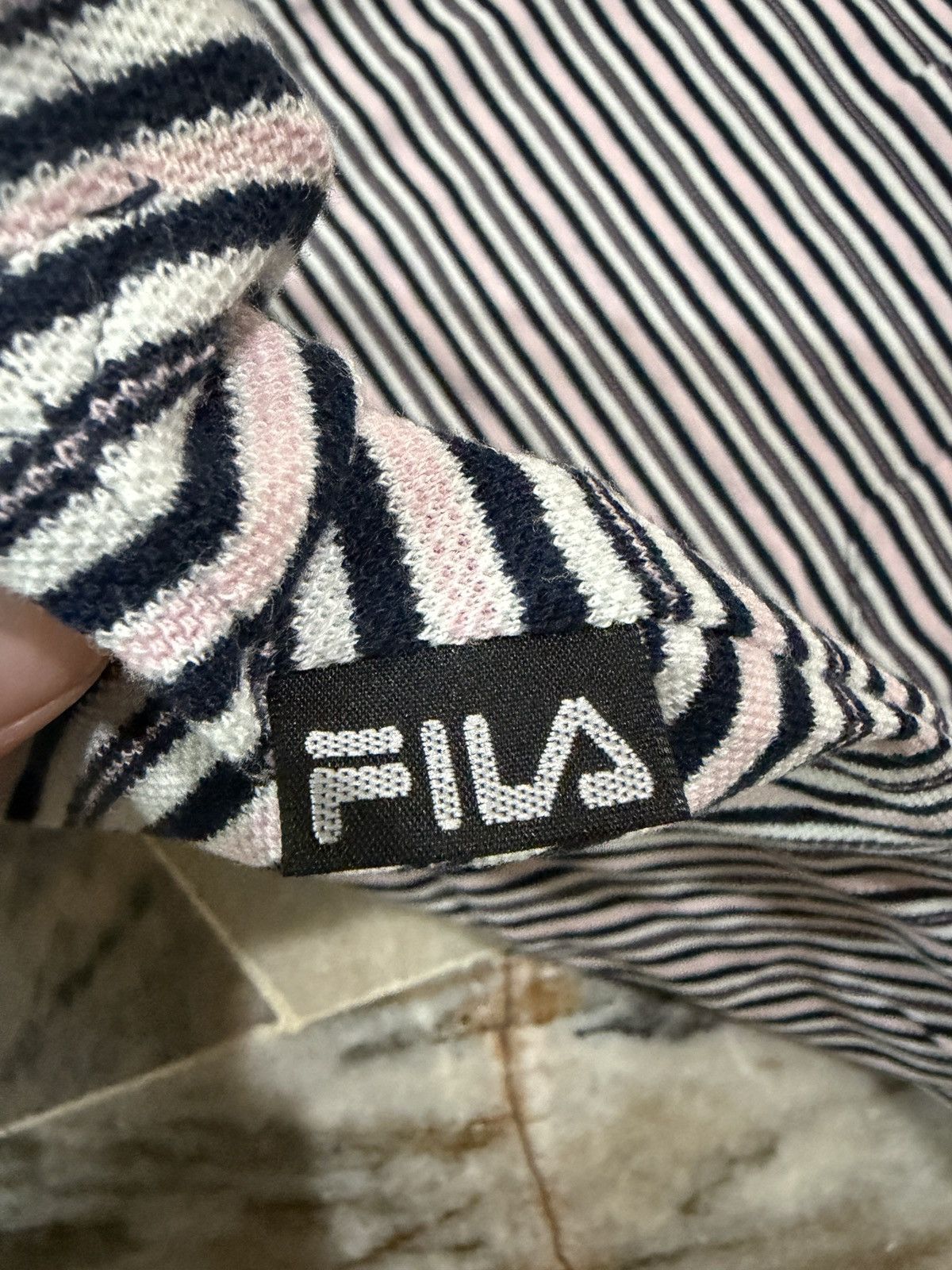 Fila Fila stripped polo shirt Size US L / EU 52-54 / 3 - 4 Thumbnail
