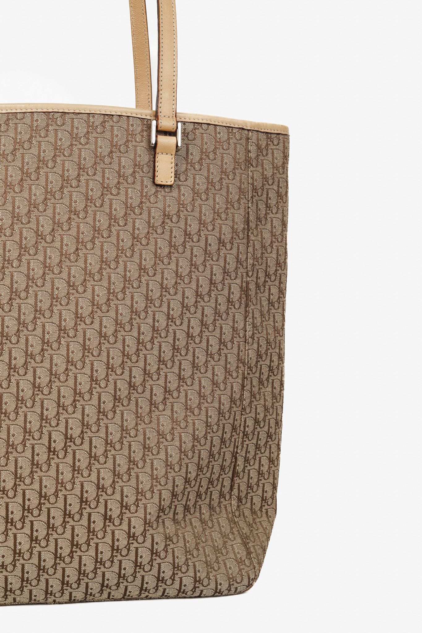 Dior Christian Dior Diorissimo Tote Brown Beige Monogram Bag Size ONE SIZE - 8 Thumbnail