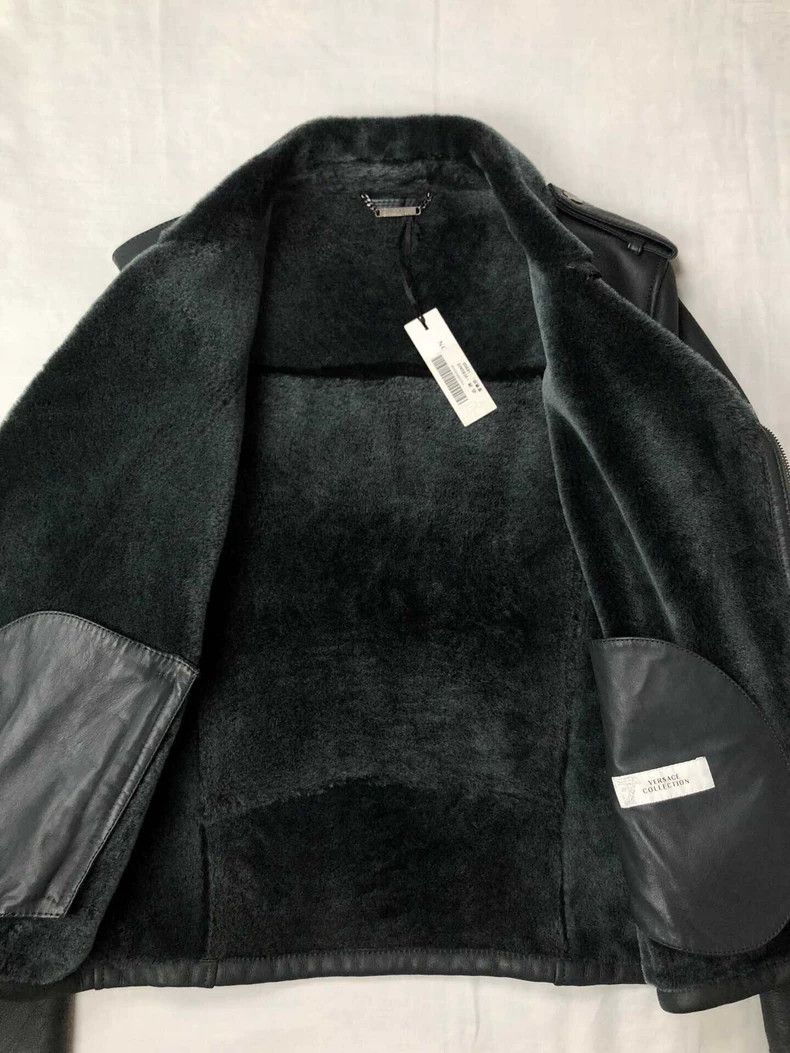 Versace Versace Fur one-piece leather jacket Size US M / EU 48-50 / 2 - 3 Thumbnail
