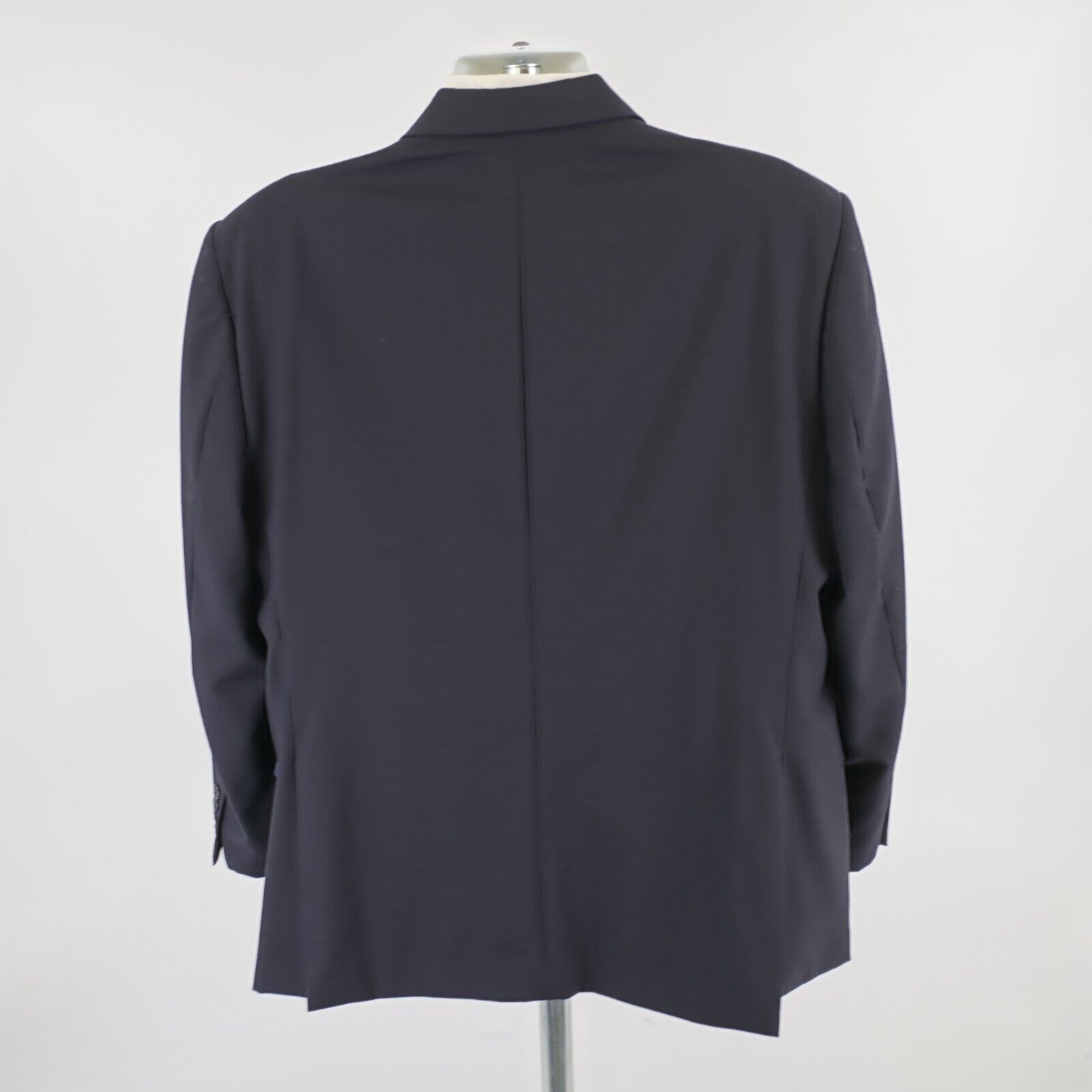 Pronto Uomo Pronto Uomo Blue Wool Basketweave 2 Button Suit Jacket 46R O Size 46R - 6 Thumbnail