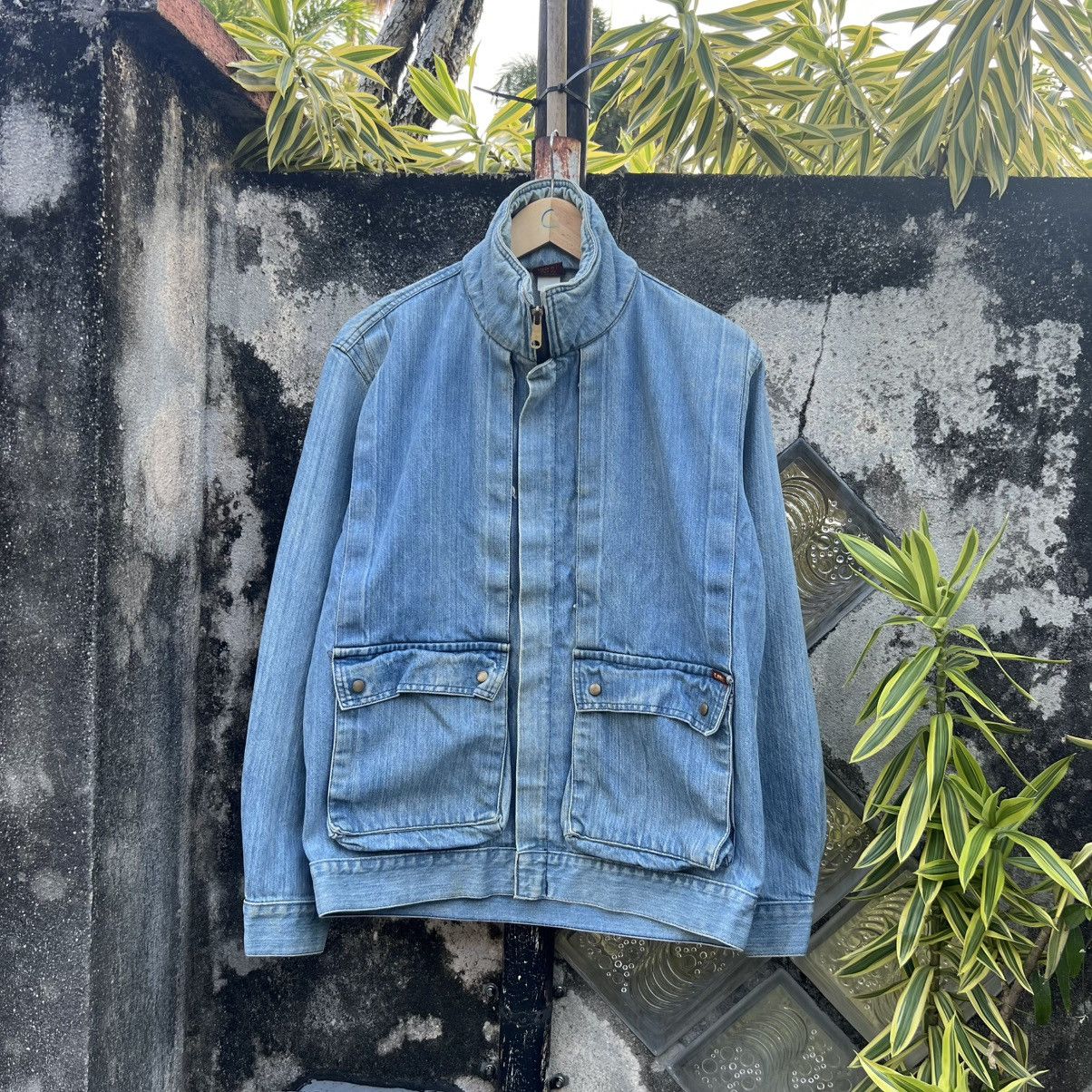 Lee “VINTAGE” 90s LEE LIGHT WASH DENIM ZIP-UP FIELD JACKET Size US L / EU 52-54 / 3 - 1 Thumbnail