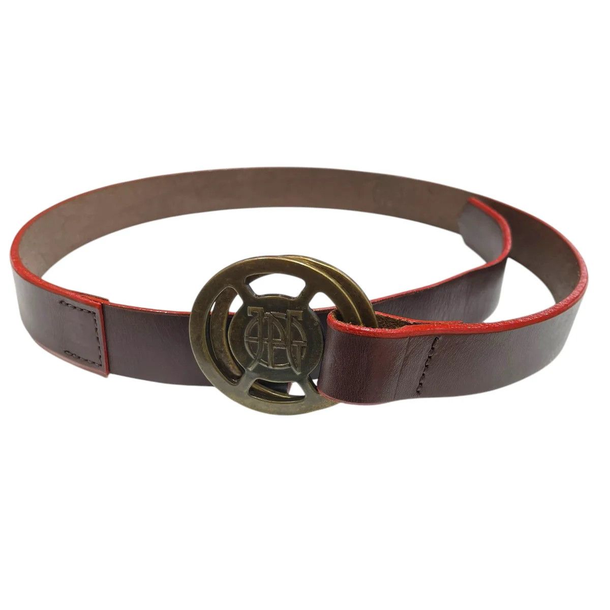 Jean Paul Gaultier Archive Logo Leather Belt Size ONE SIZE - 1 Thumbnail