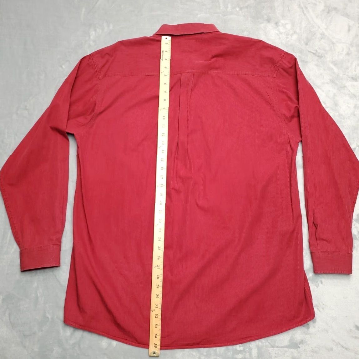 Vintage Cinch Shirt Mens XXL Ruby Red Micro Stripe Long Sleeve Western Cowboy Ranch Size US XXL / EU 58 / 5 - 6 Thumbnail