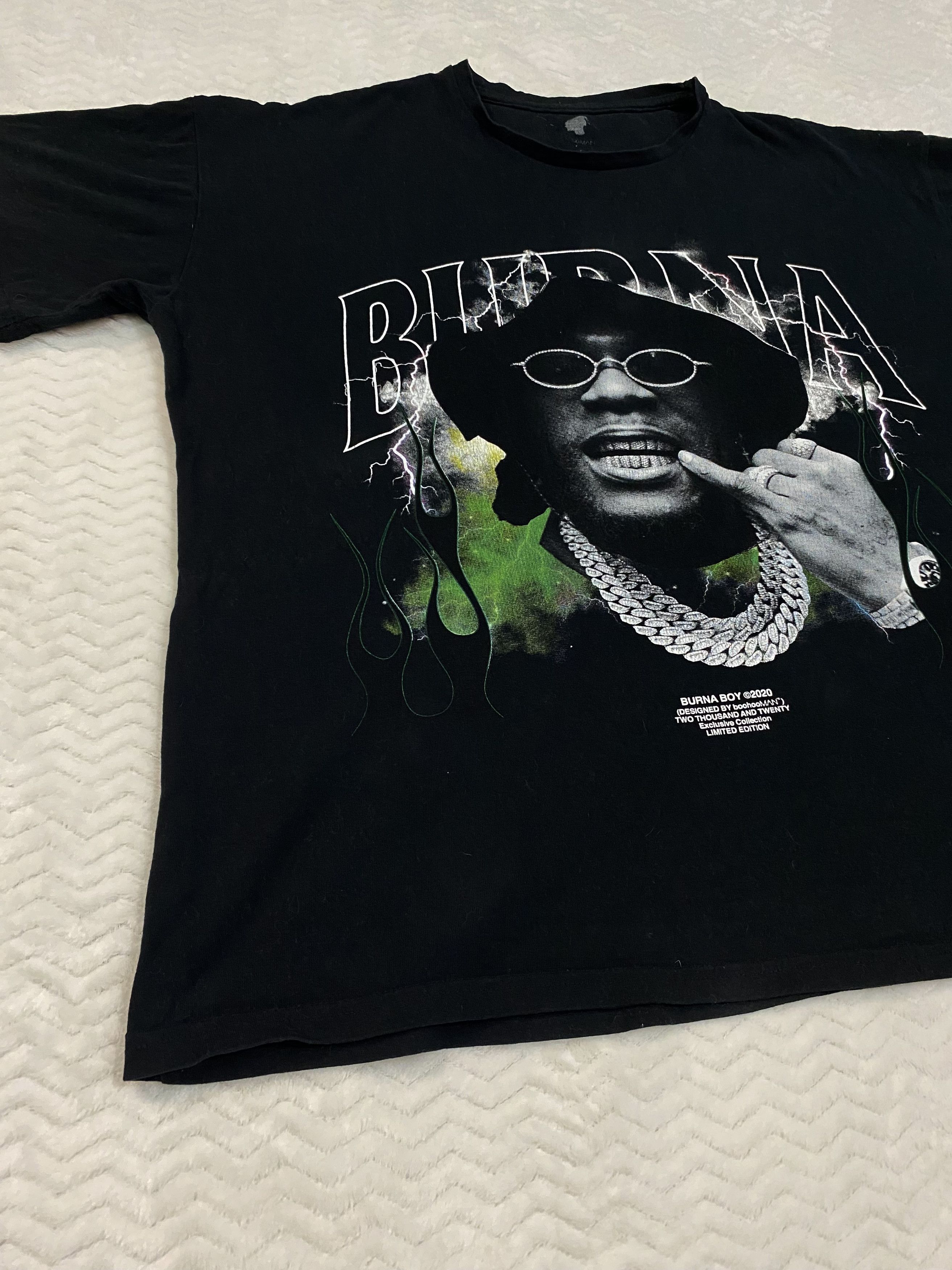 Boohoo × Rap Tees BURNA T-SHIRT Size US M / EU 48-50 / 2 - 2 Thumbnail