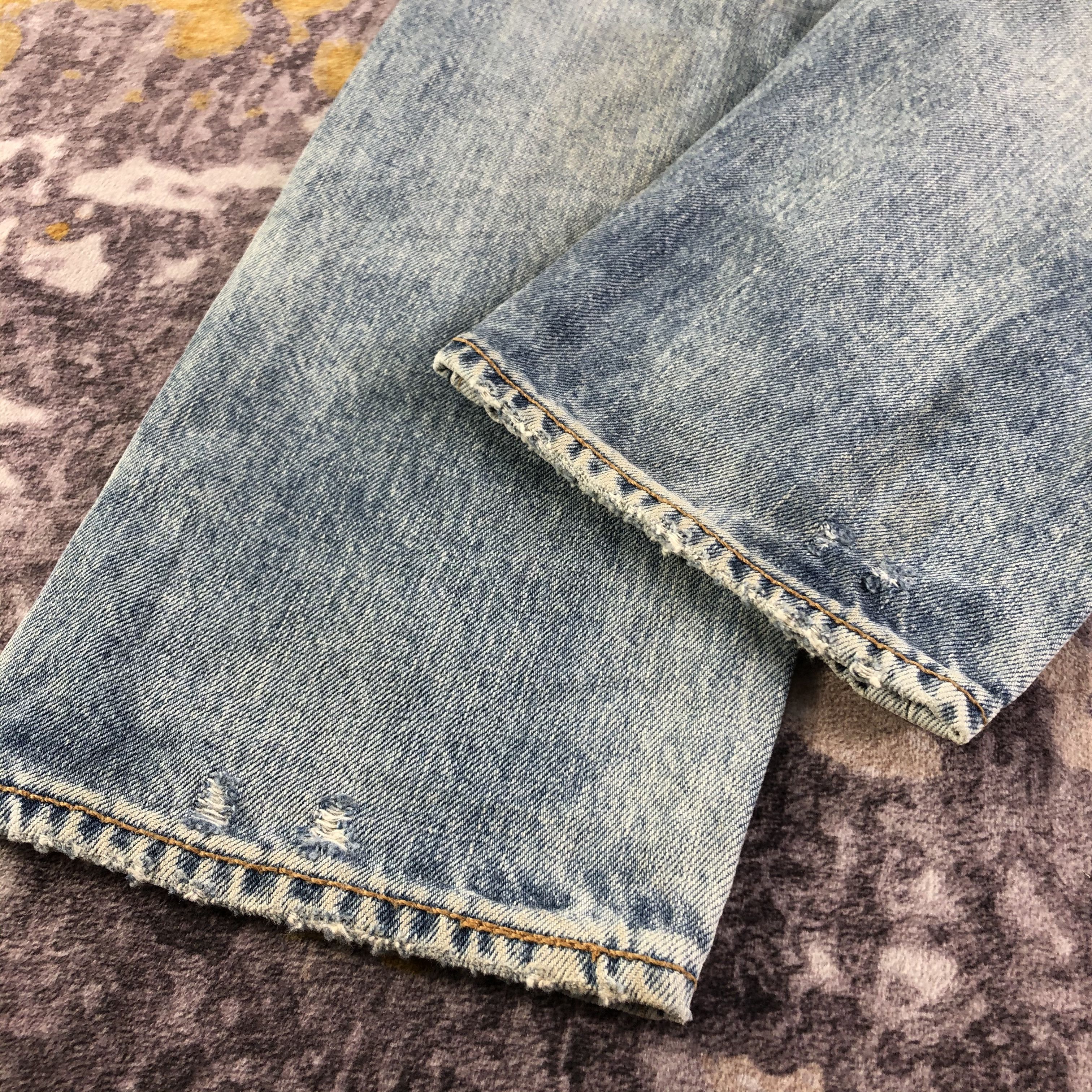 Levi's Vintage Blue Wash Levis 501 Jeans-JM3322 Size US 32 / EU 48 - 4 Thumbnail