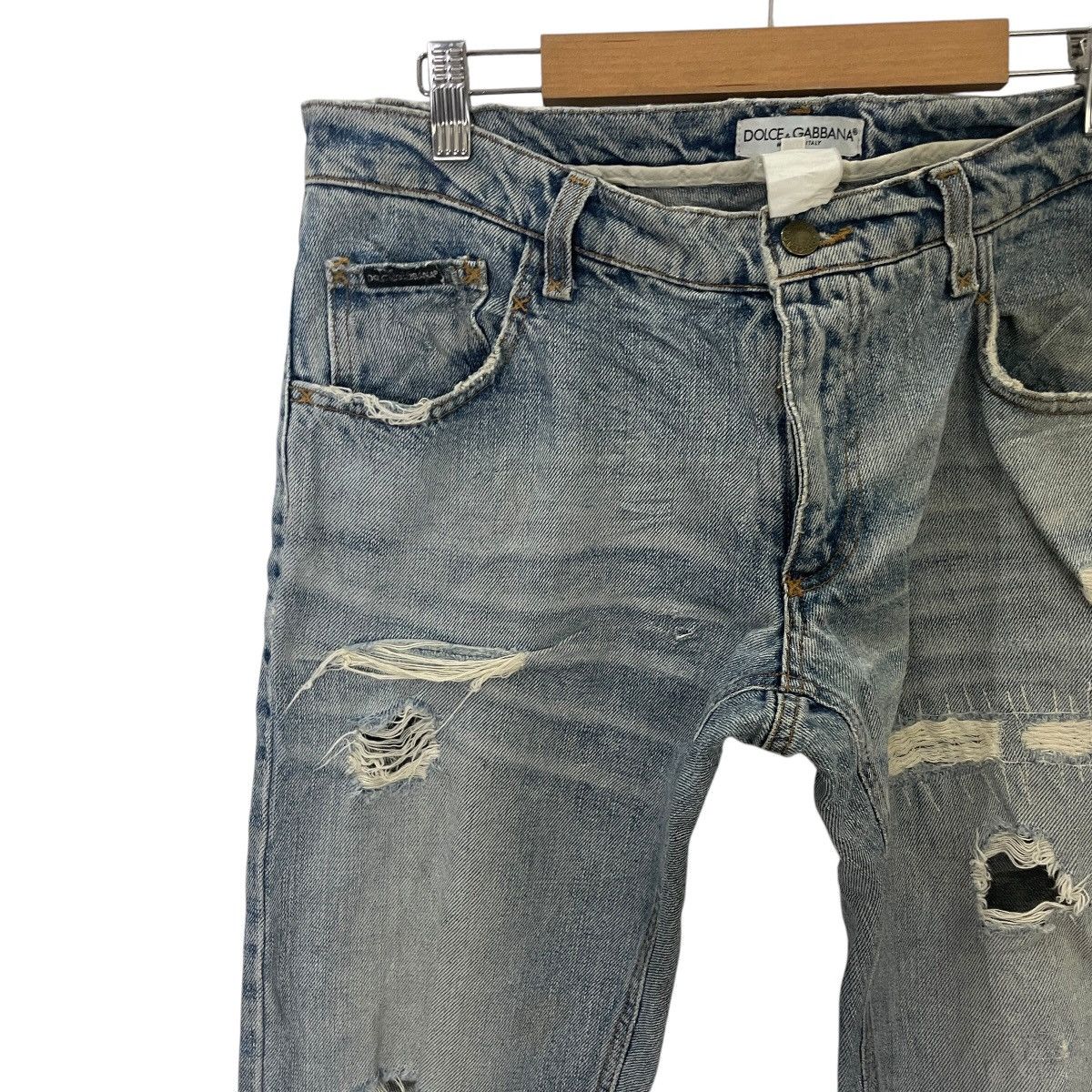 Dolce & Gabbana Vintage Dolce & Gabbana Distressed Denim Size 33" - 3 Thumbnail