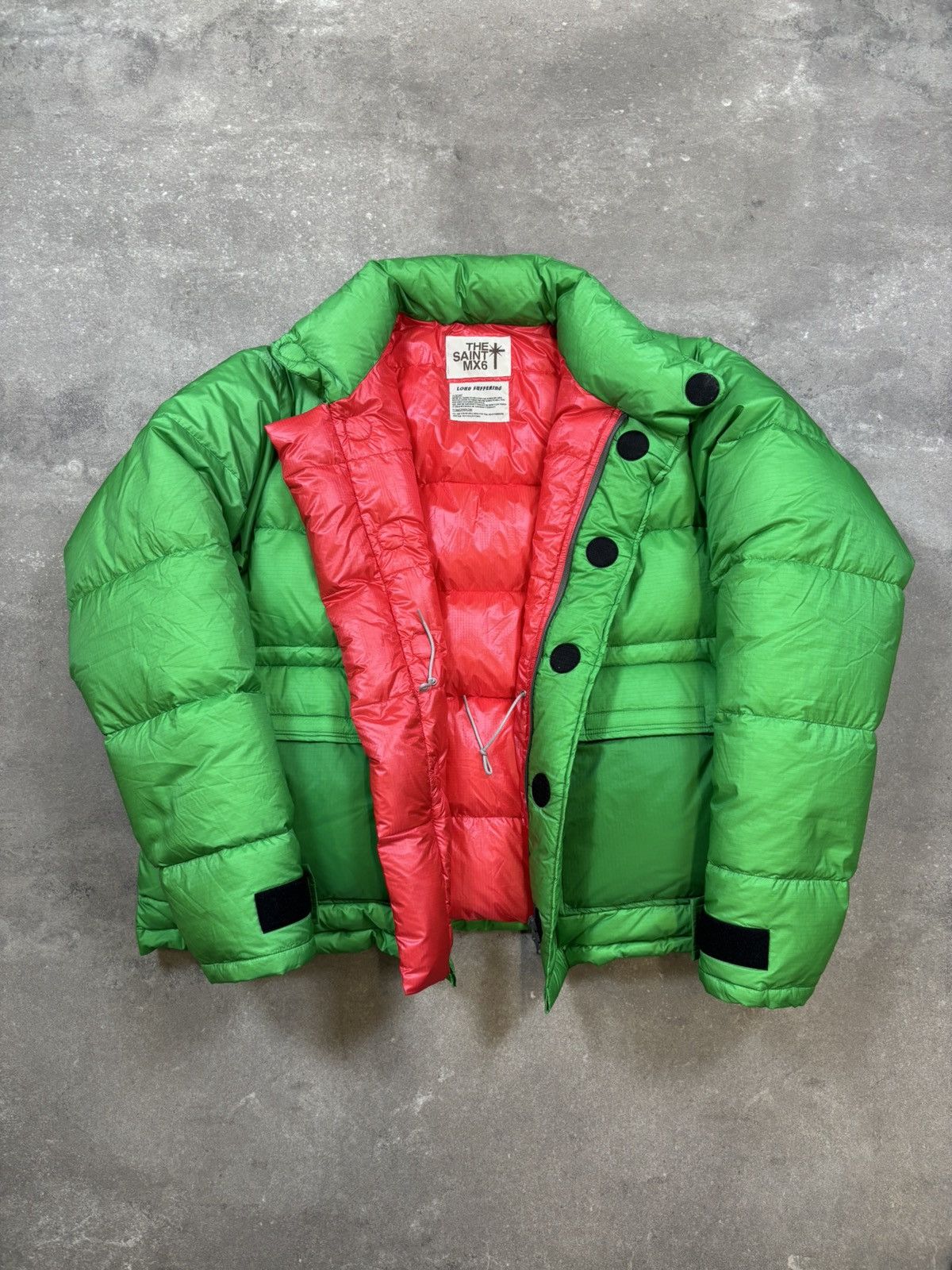 Saint Michael The Saint Mxxxxxx Down Jacket, Green Size US L / EU 52-54 / 3 - 2 Thumbnail