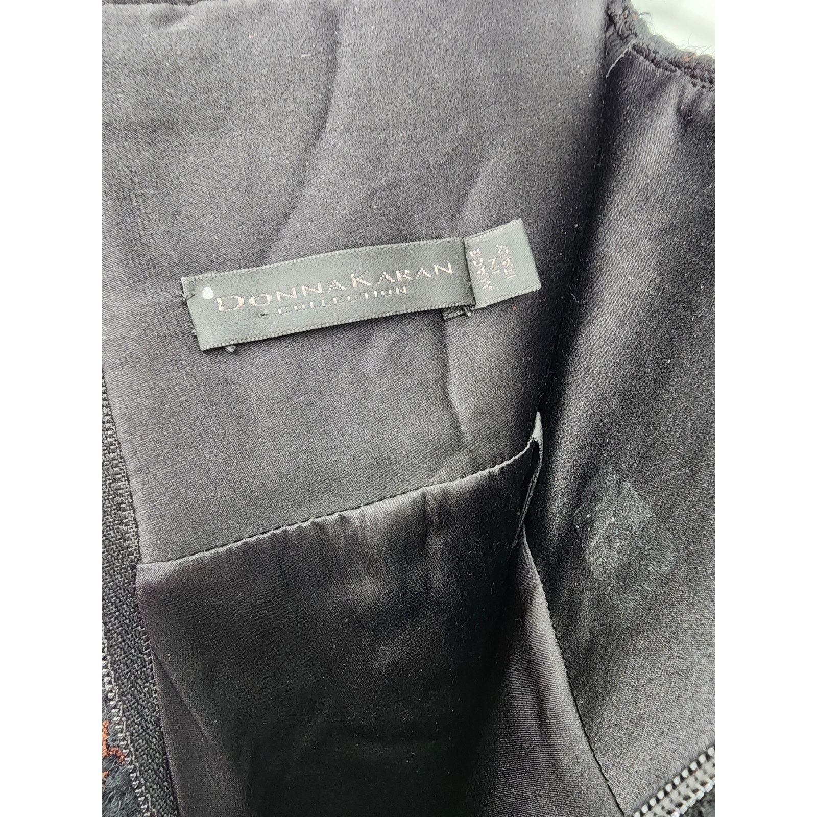Donna Karan Donna Karan Collection Black Wool Blend Skirt Women's Size 4 Size 27" / US 4 / IT 40 - 3 Thumbnail
