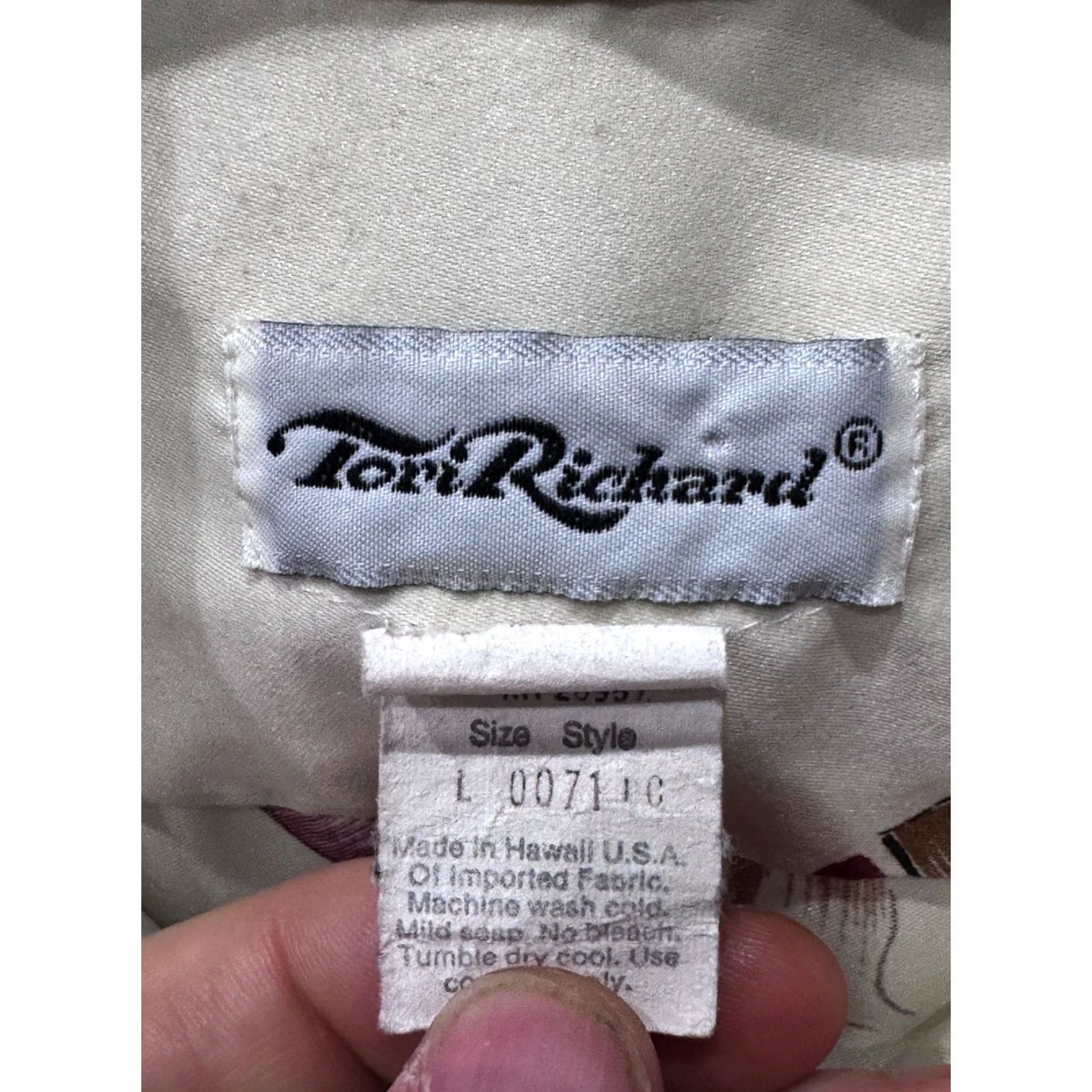 Tori Richard VTG Tori Richard Floral Poly Haweaiian SHORT SLEEVE BUTTON UP SHIRT Large Size US L / EU 52-54 / 3 - 5 Thumbnail