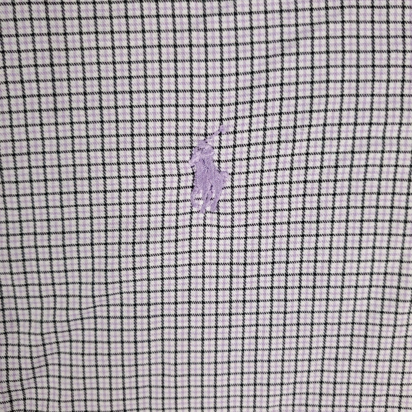 Ralph Lauren Ralph Lauren Shirt Mens 17 Purple Plaid Dress Button-Down Long Sleeve Casual Workwear 1990s Mens Size 46R - 2 Thumbnail