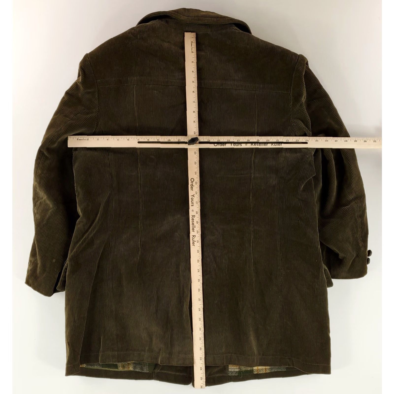 Sears Sears The Country Coat Corduroy Green Wool Lined Mens 46 R Coat Overcoat Green 46 Mens Regular Size US S / EU 44-46 / 1 - 8 Thumbnail